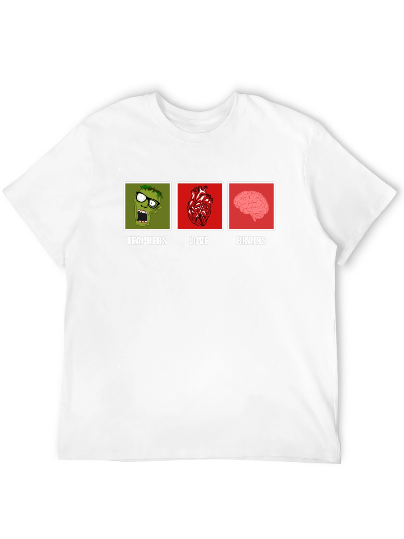 Teachers Love Brains Graphic T-Shirt