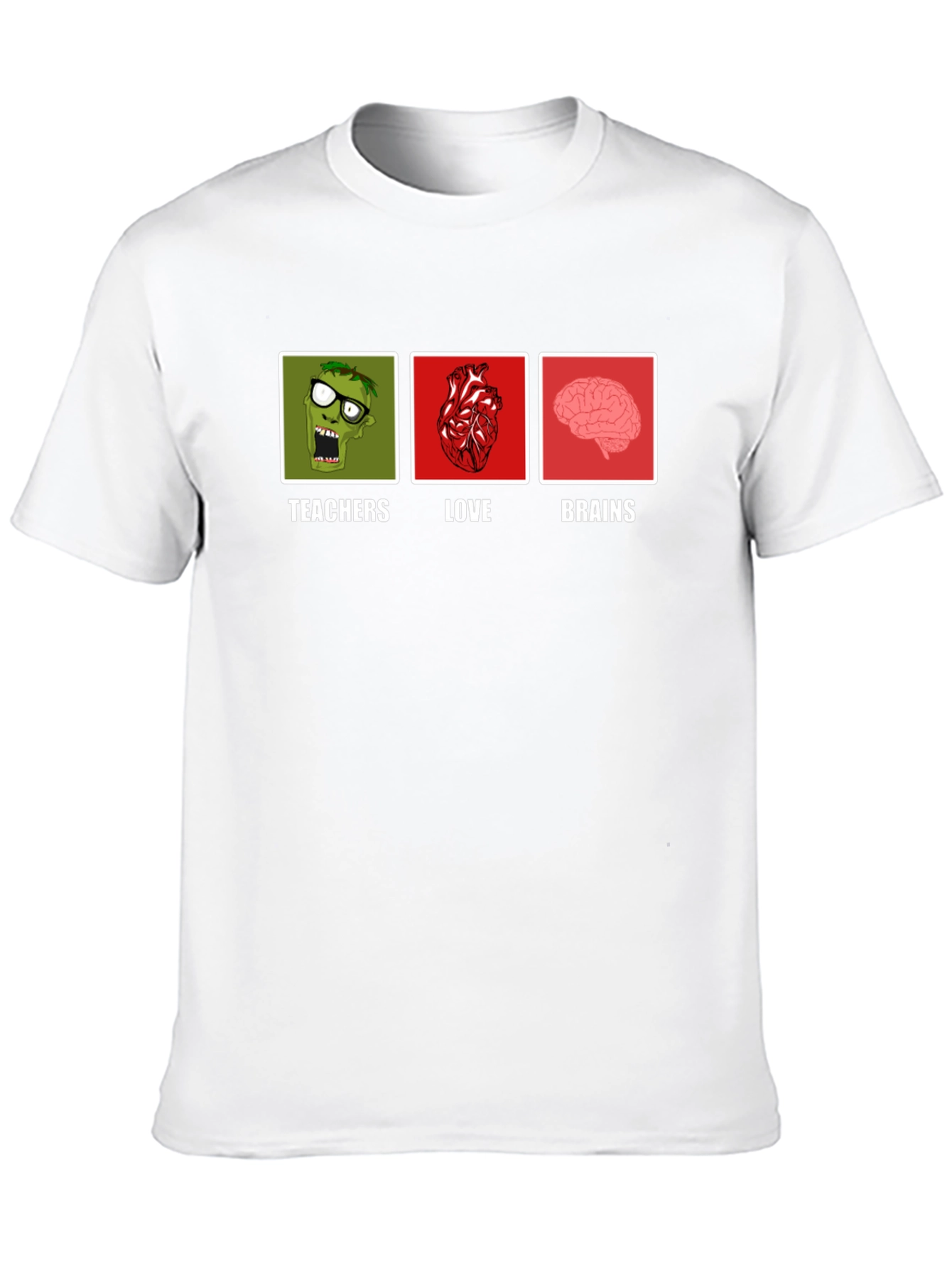 Teachers Love Brains Graphic T-Shirt