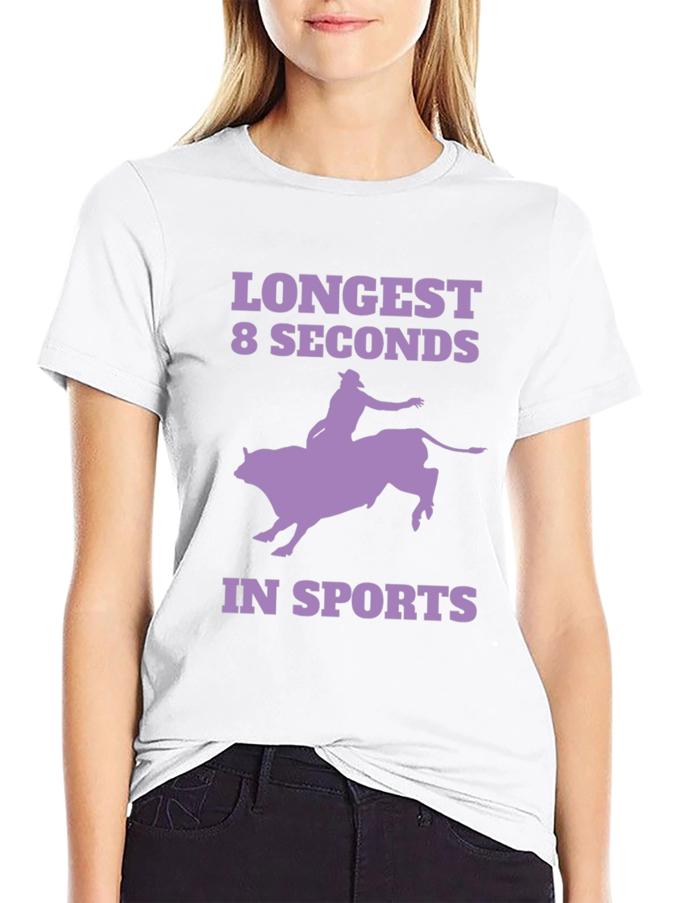 Longest 8 Seconds T-Shirt - Rodeo Bull Riding Tee