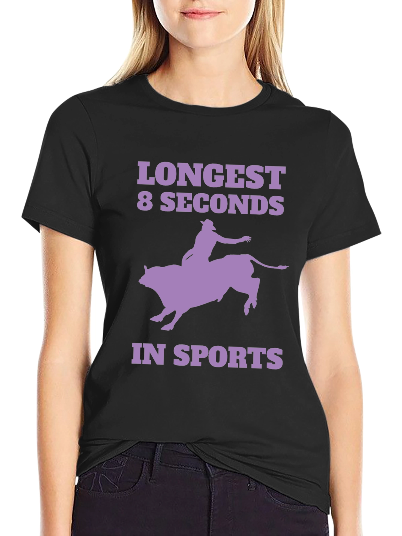 Longest 8 Seconds T-Shirt - Rodeo Bull Riding Tee