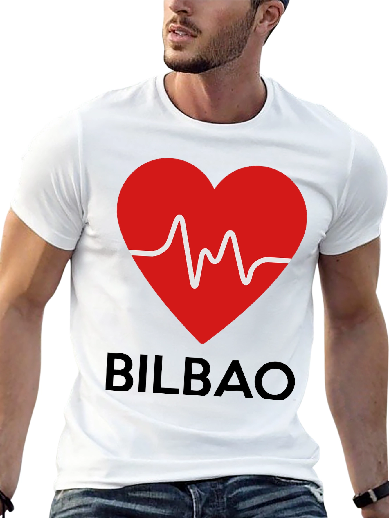 I Love Bilbao T-Shirt - Heartbeat Design