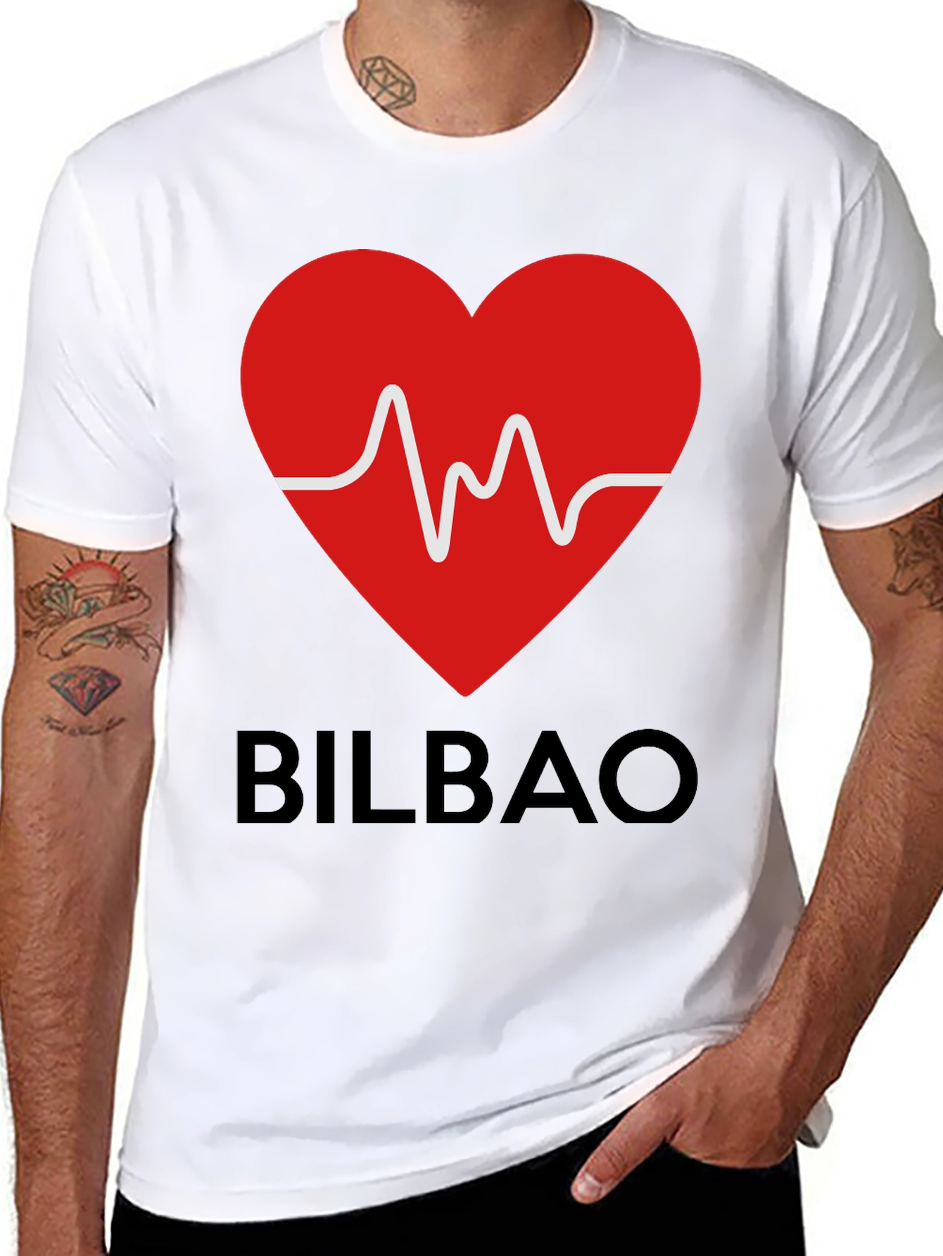 I Love Bilbao T-Shirt - Heartbeat Design