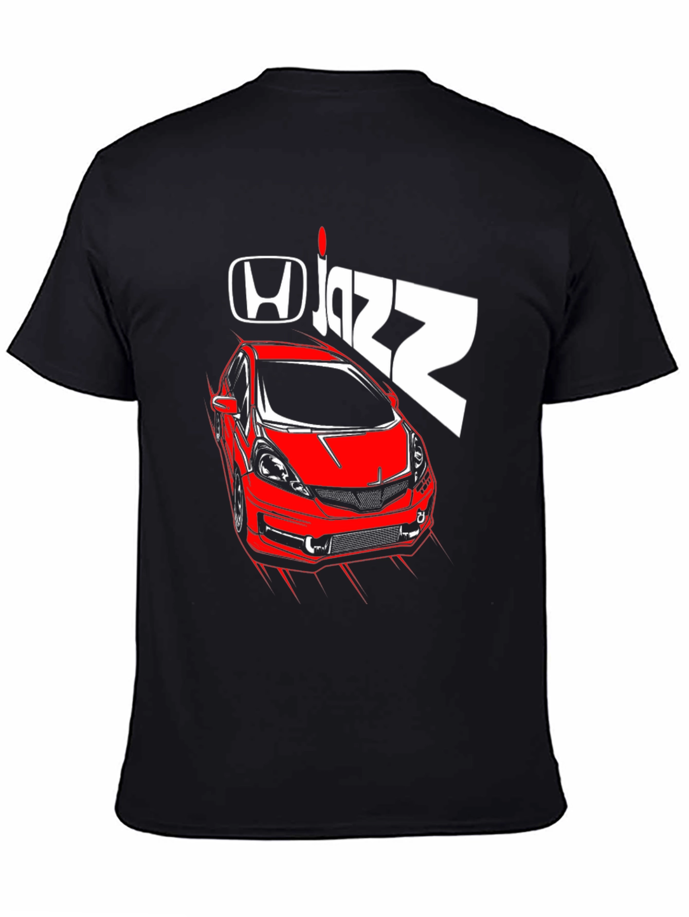 Honda Jazz Car Graphic T-Shirt - Black