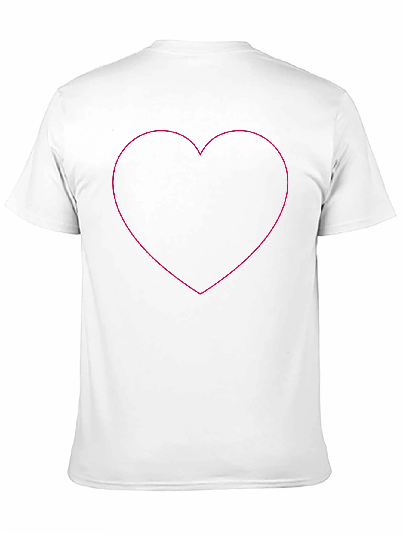 Black Heart Outline Tee - Stylish Graphic T-Shirt