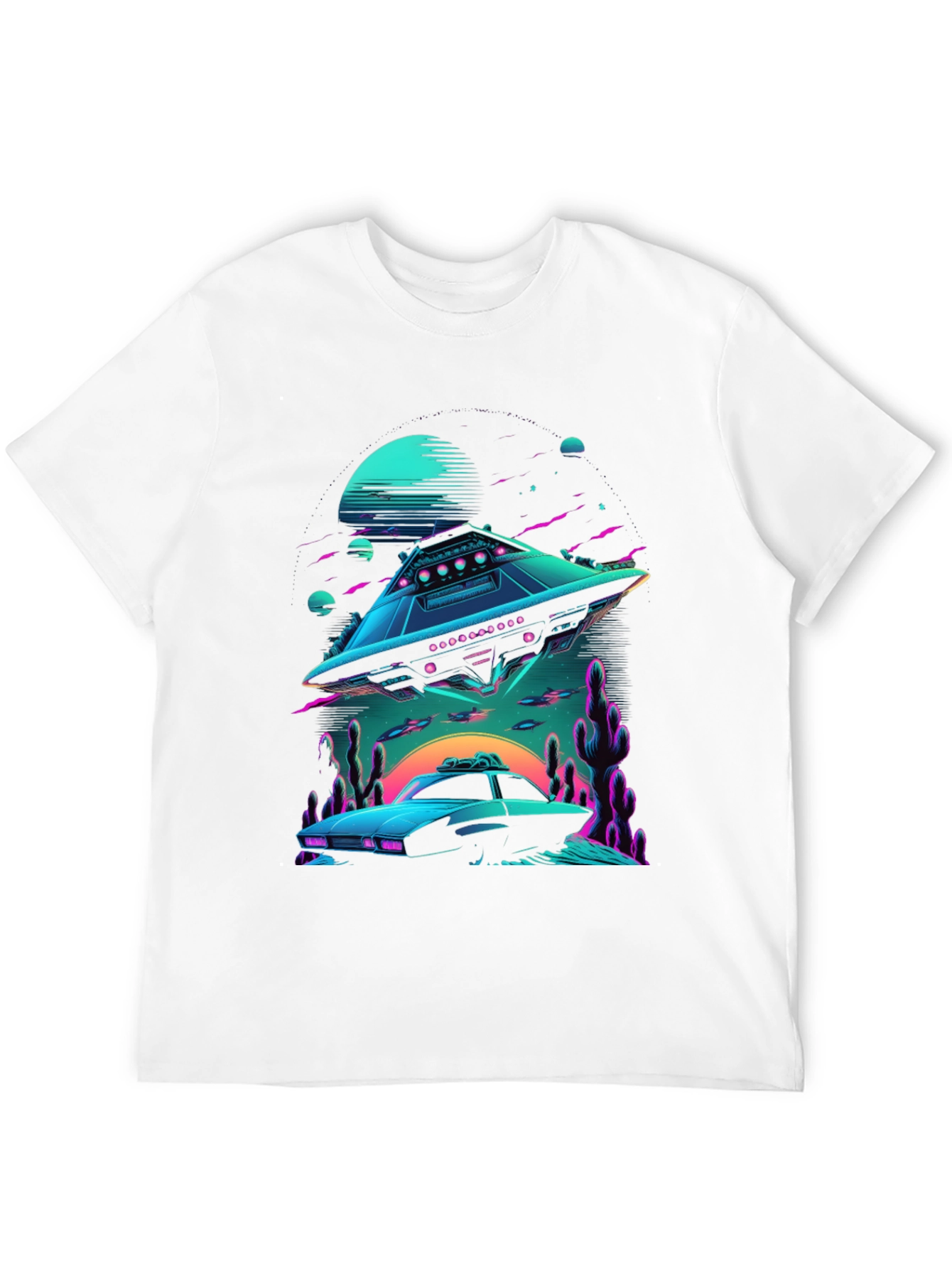 Retro Sci-Fi UFO T-Shirt