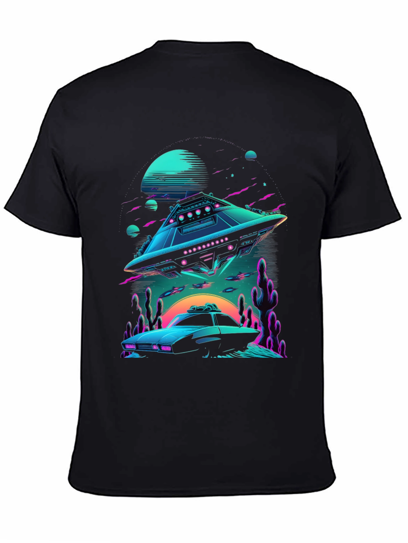 Retro Sci-Fi UFO T-Shirt