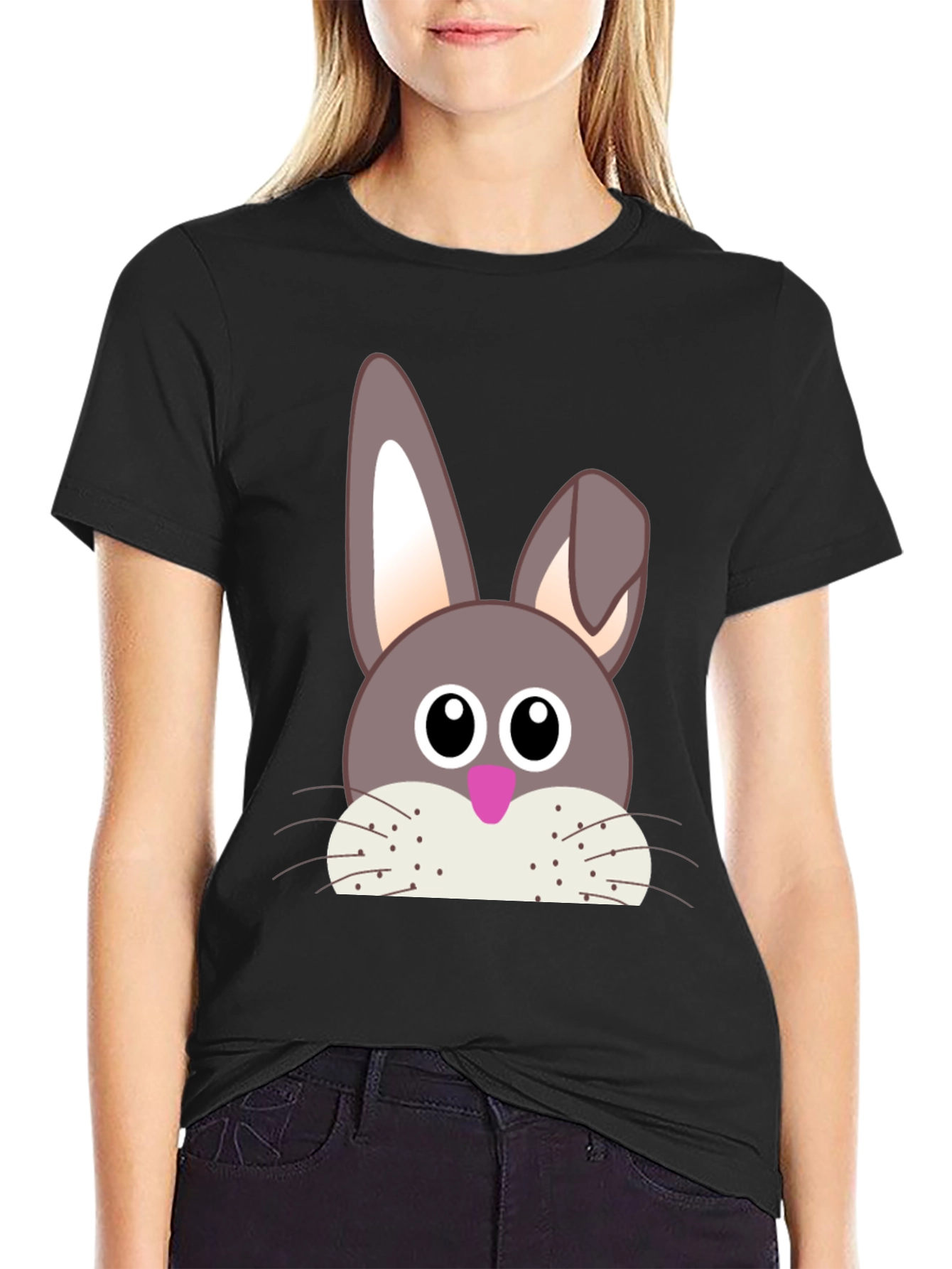 Bunny Face T-Shirt - Easter Holiday Apparel