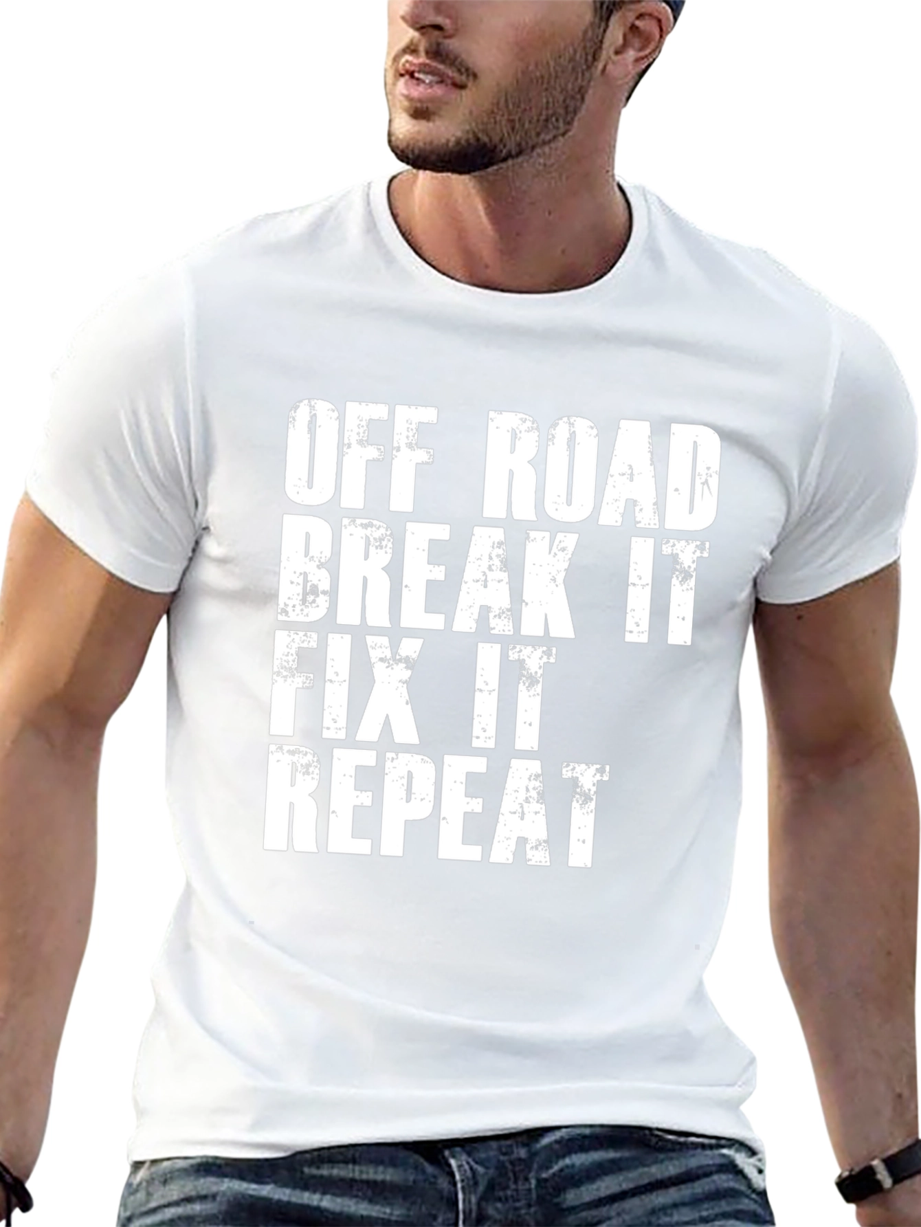 Off Road Break It Fix It Repeat Graphic T-Shirt