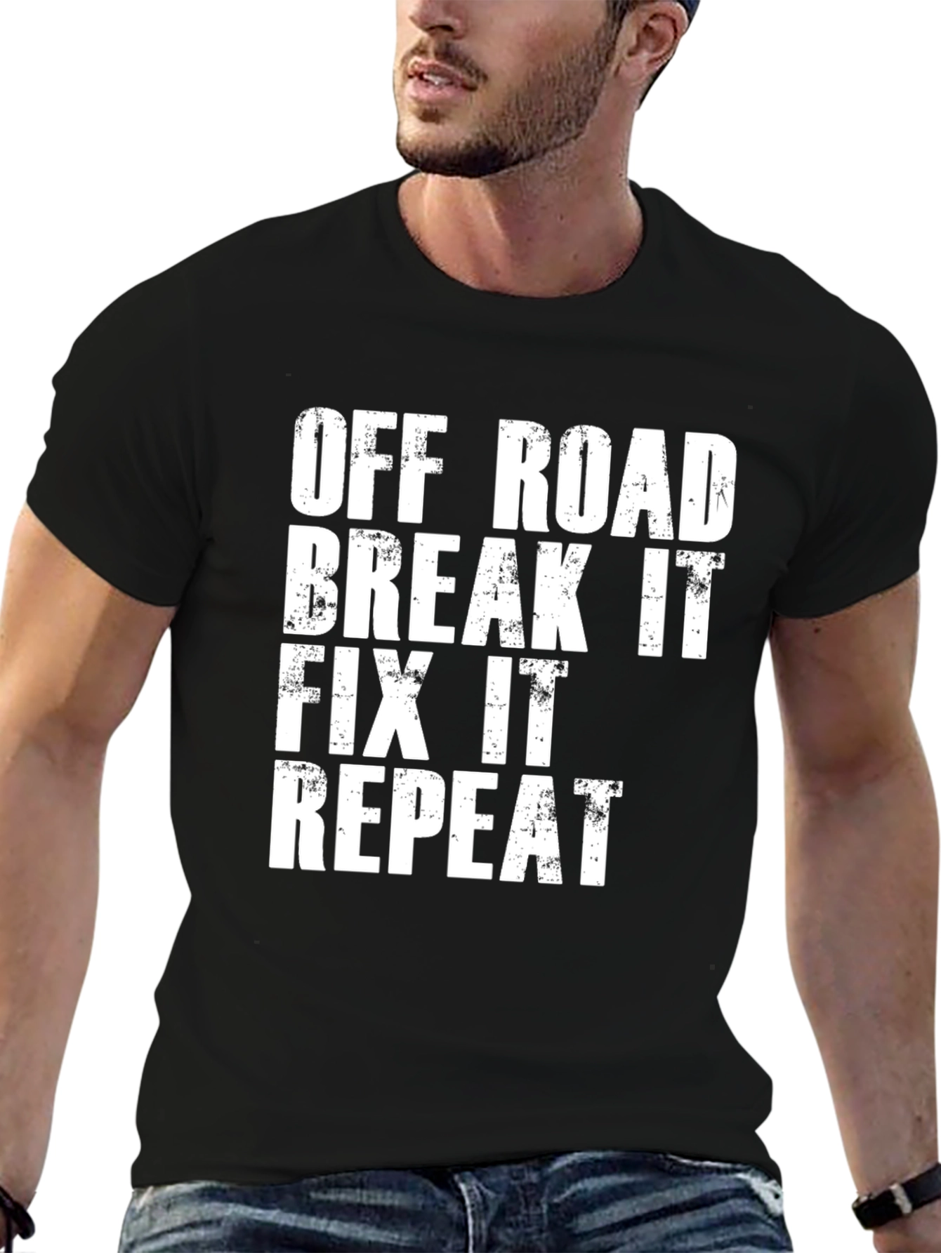 Off Road Break It Fix It Repeat Graphic T-Shirt