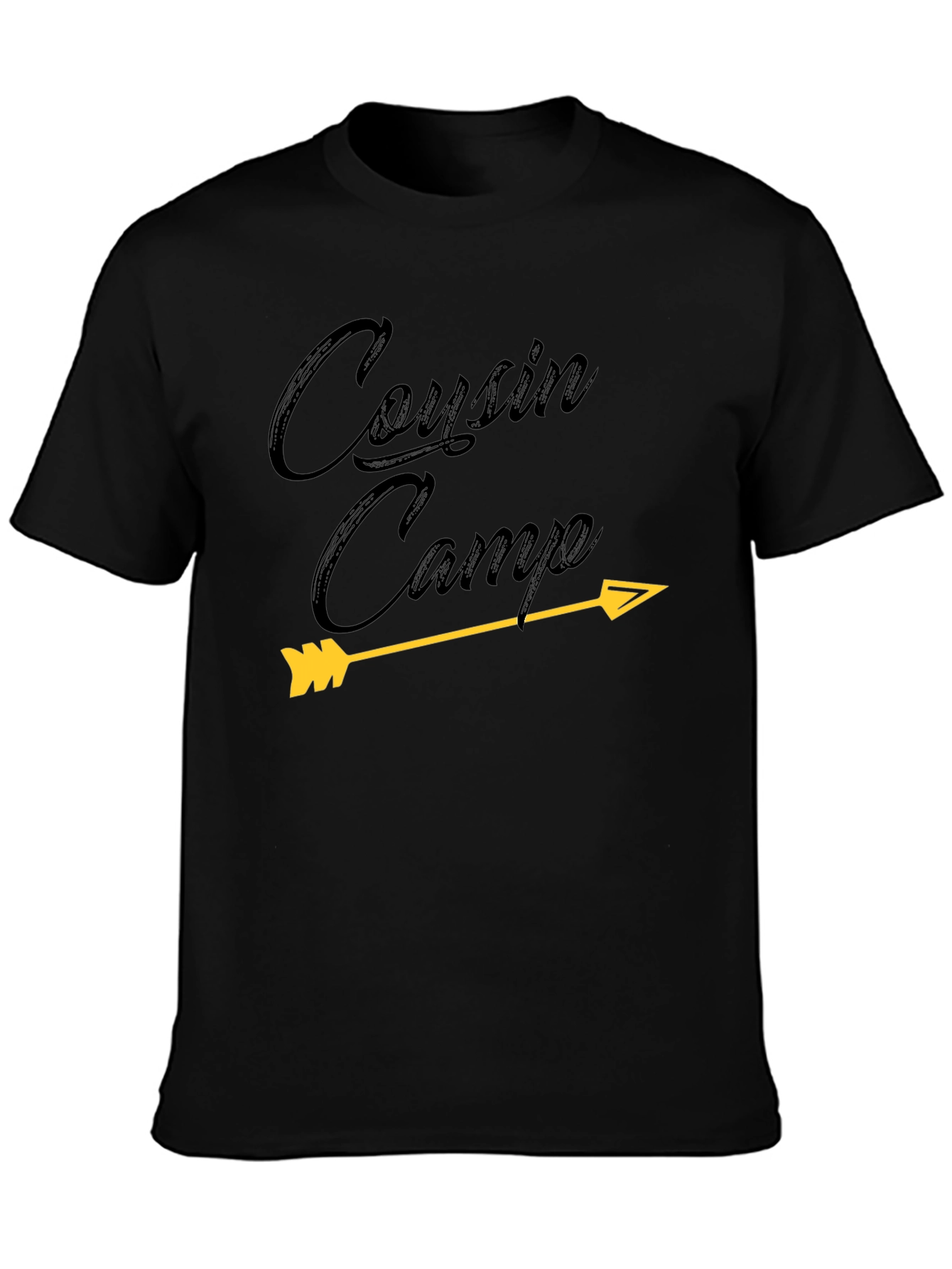 Cousin Camp Arrow T-Shirt - Unisex Black Tee