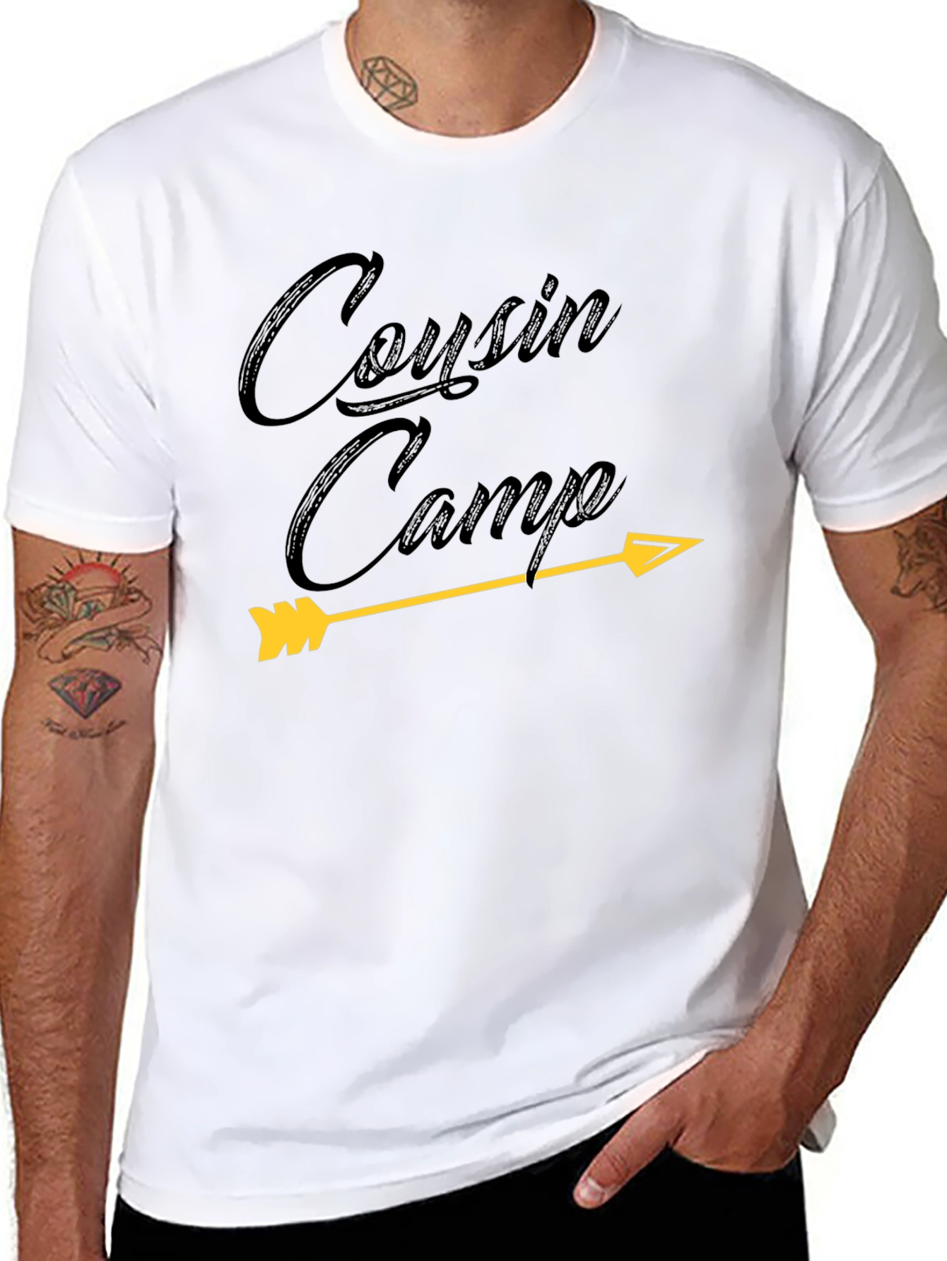 Cousin Camp Arrow T-Shirt - Unisex Black Tee