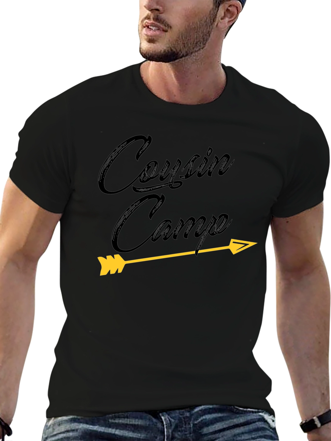 Cousin Camp Arrow T-Shirt - Unisex Black Tee