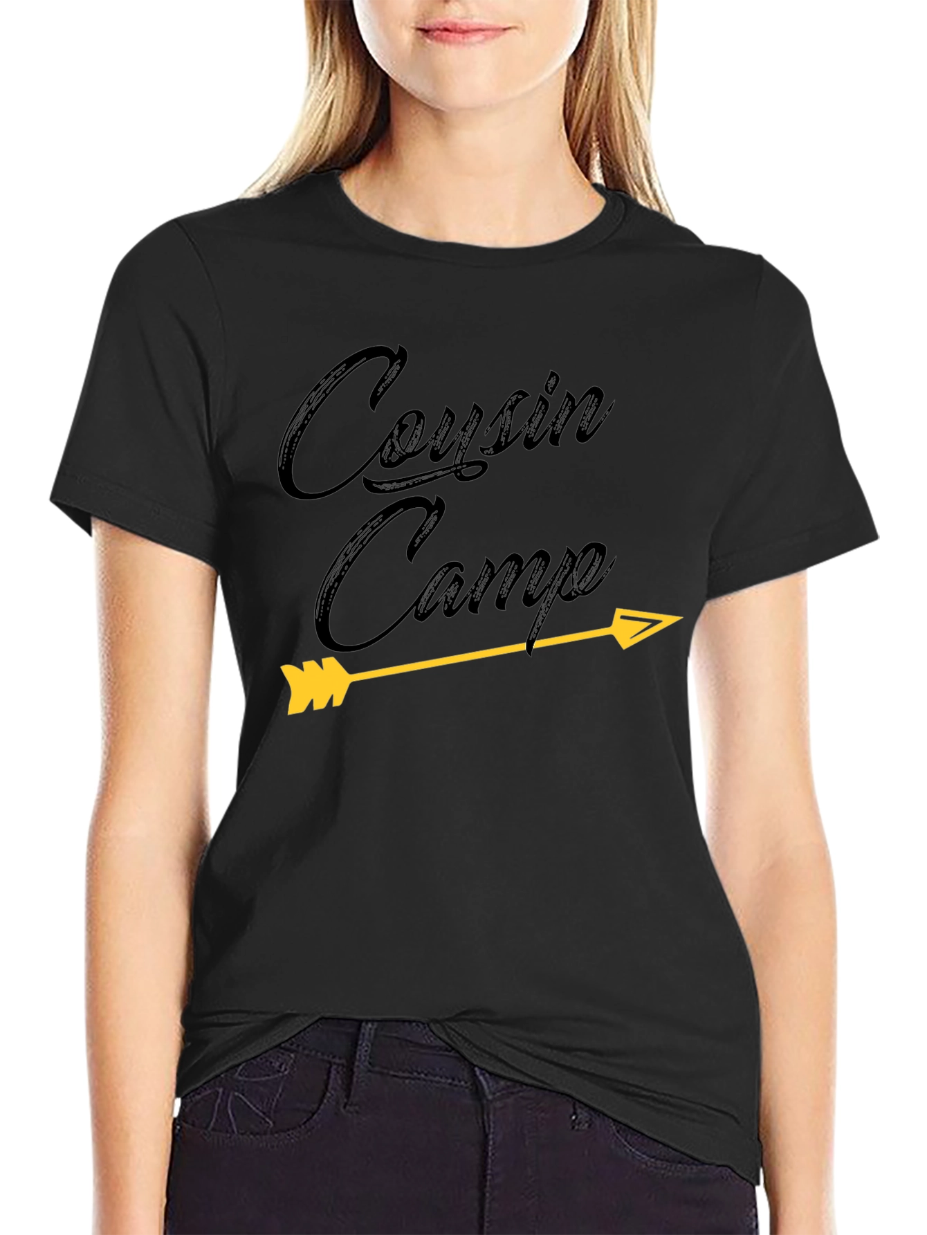 Cousin Camp Arrow T-Shirt - Unisex Black Tee