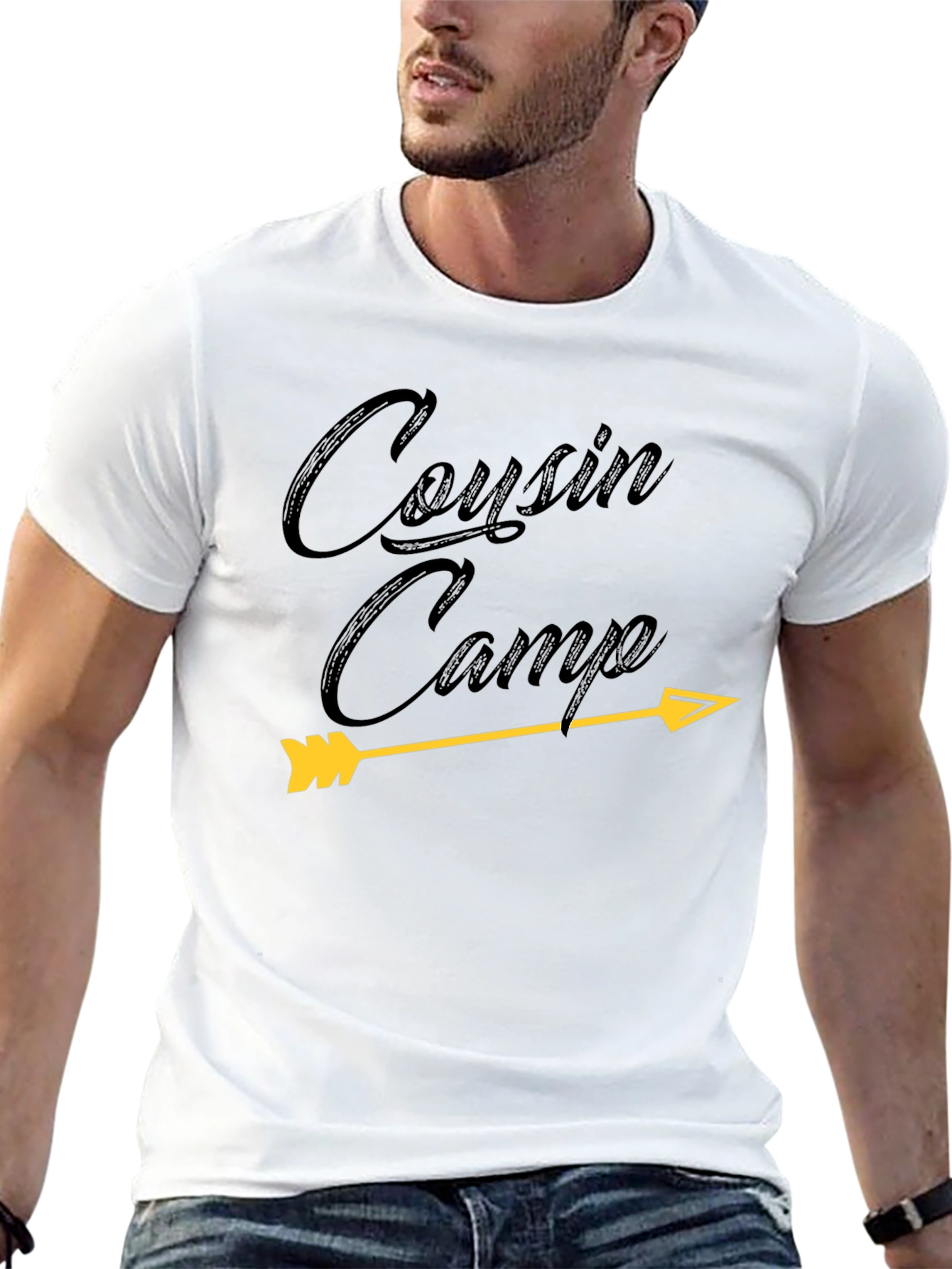 Cousin Camp Arrow T-Shirt - Unisex Black Tee