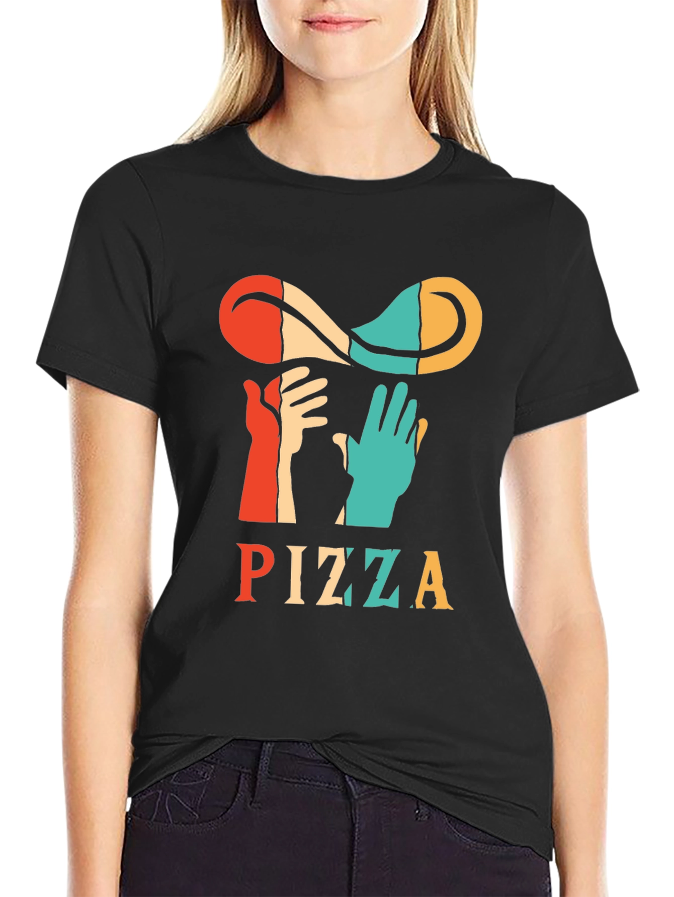 Retro Pizza T-Shirt - Toss It Up!