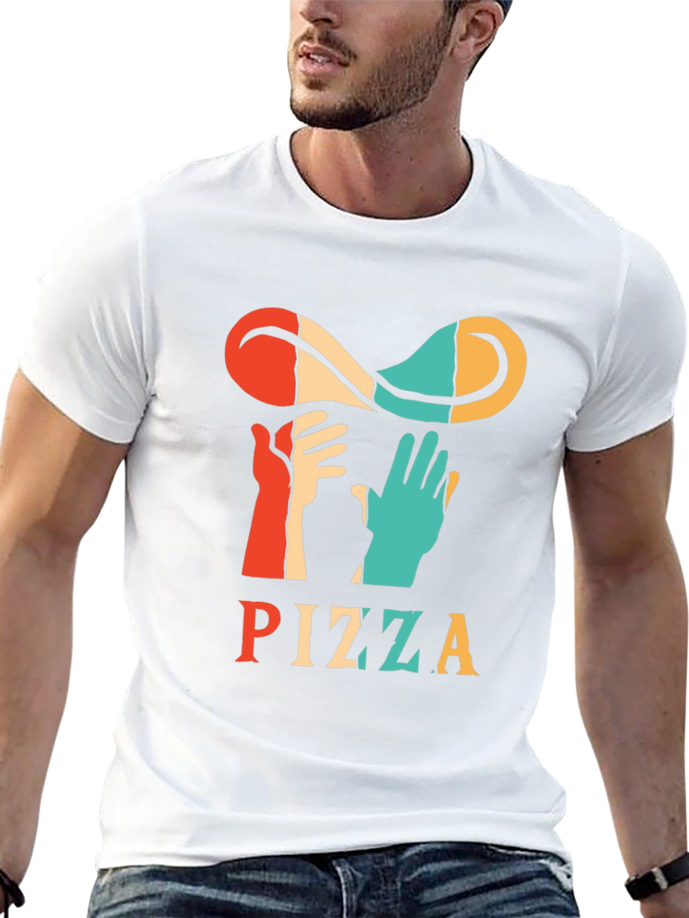 Retro Pizza T-Shirt - Toss It Up!