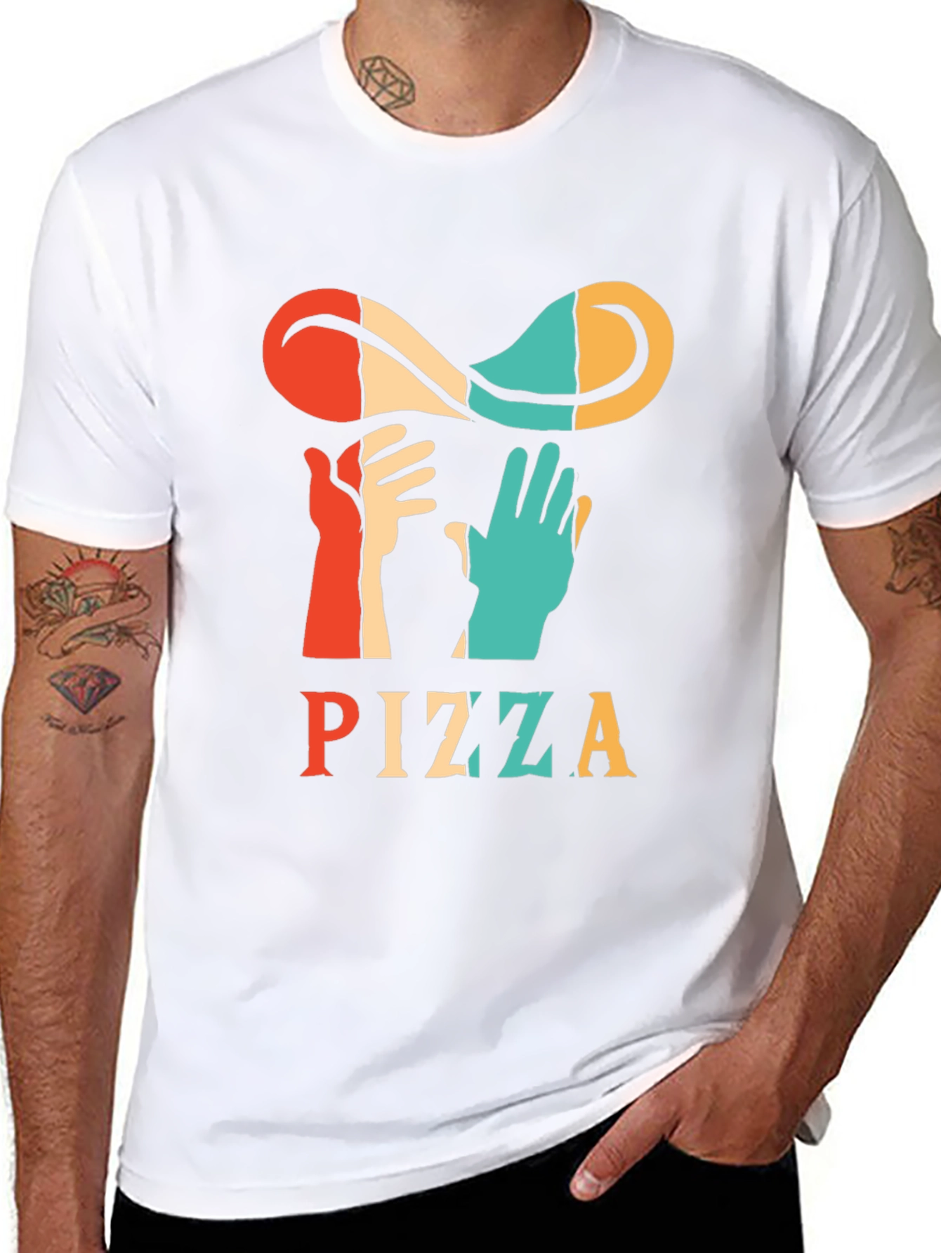 Retro Pizza T-Shirt - Toss It Up!