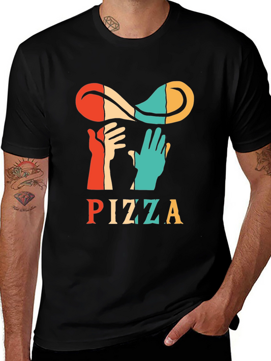 Retro Pizza T-Shirt - Toss It Up!