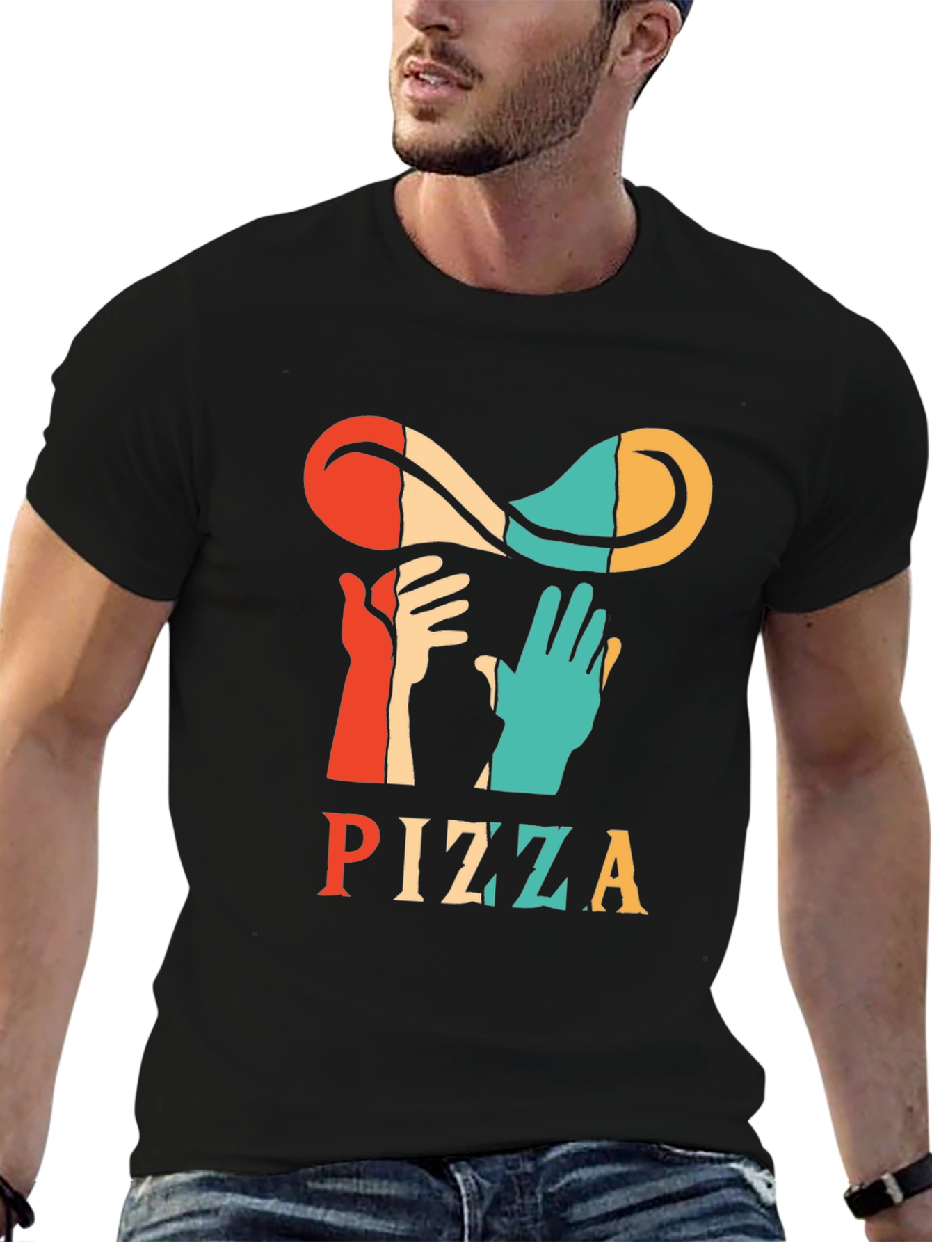 Retro Pizza T-Shirt - Toss It Up!