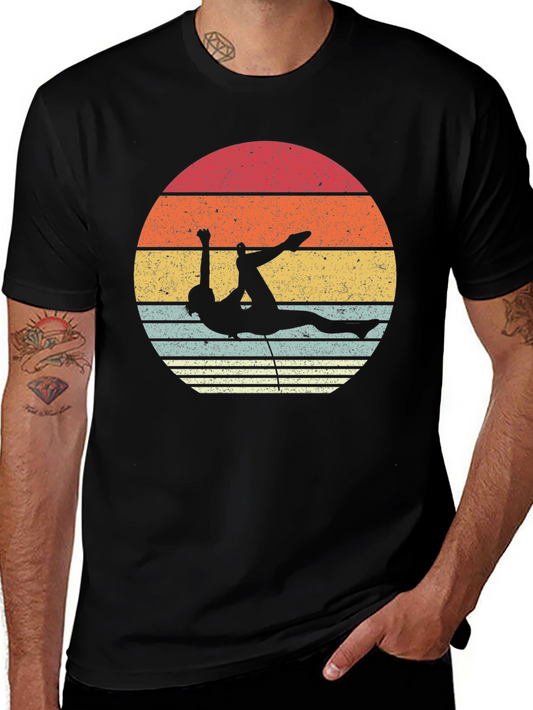 Vintage Climbing Sunset Graphic Tee