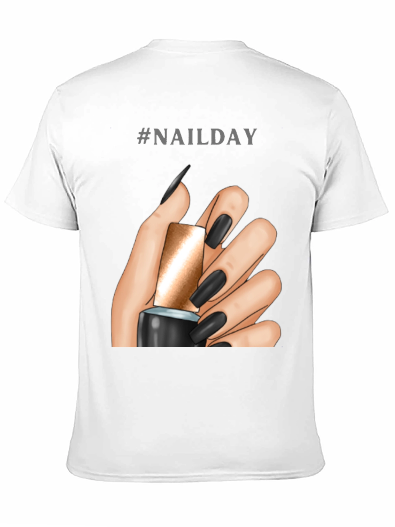 Nailday Graphic Tee - Black Nail Polish Design