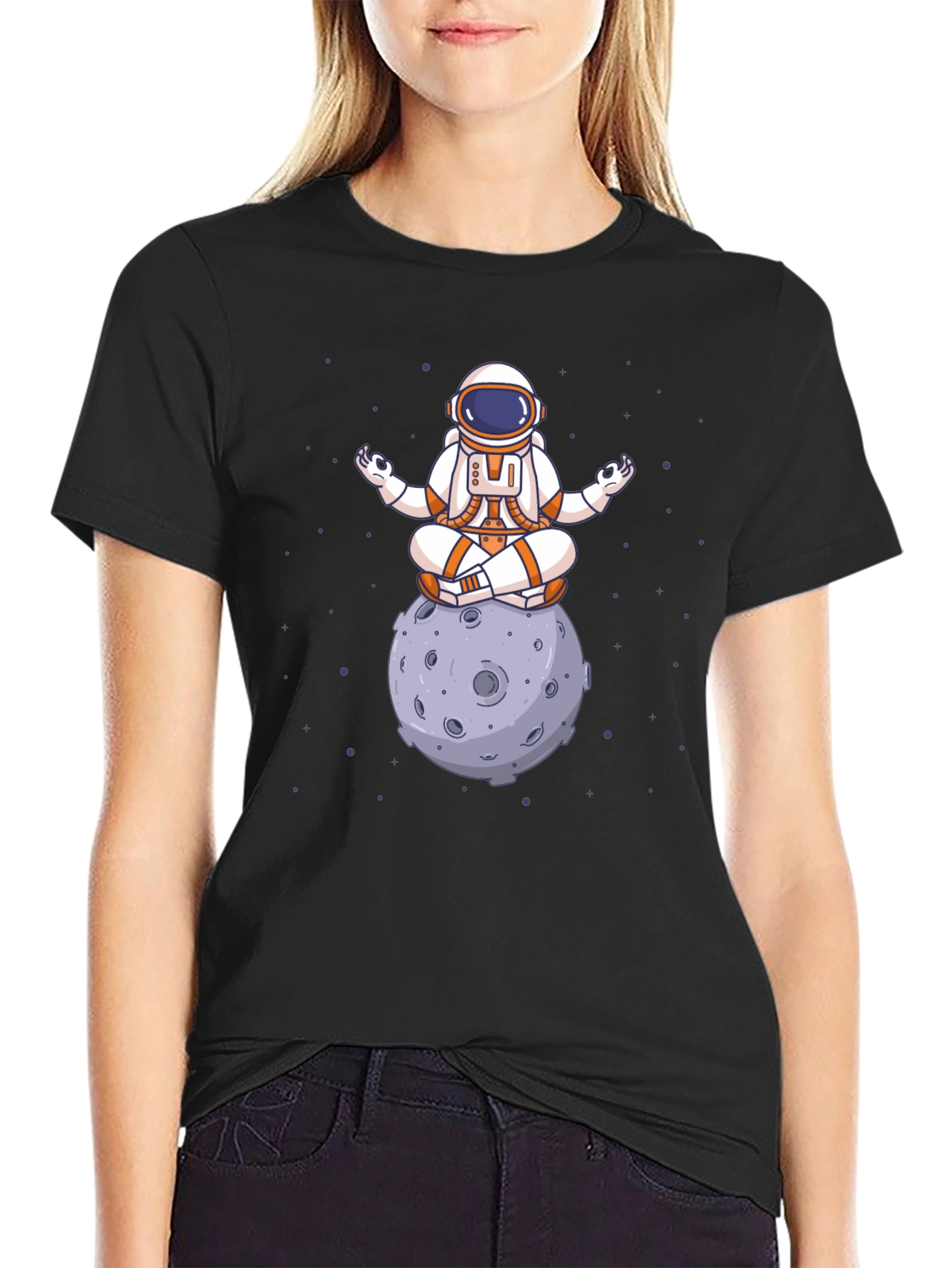 Astronaut Moon Meditation T-Shirt