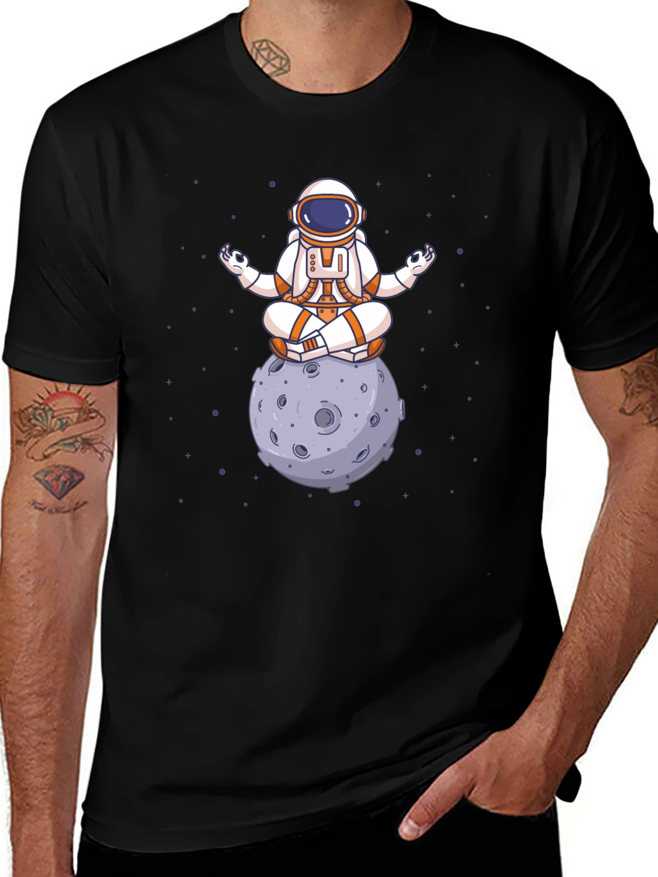 Astronaut Moon Meditation T-Shirt