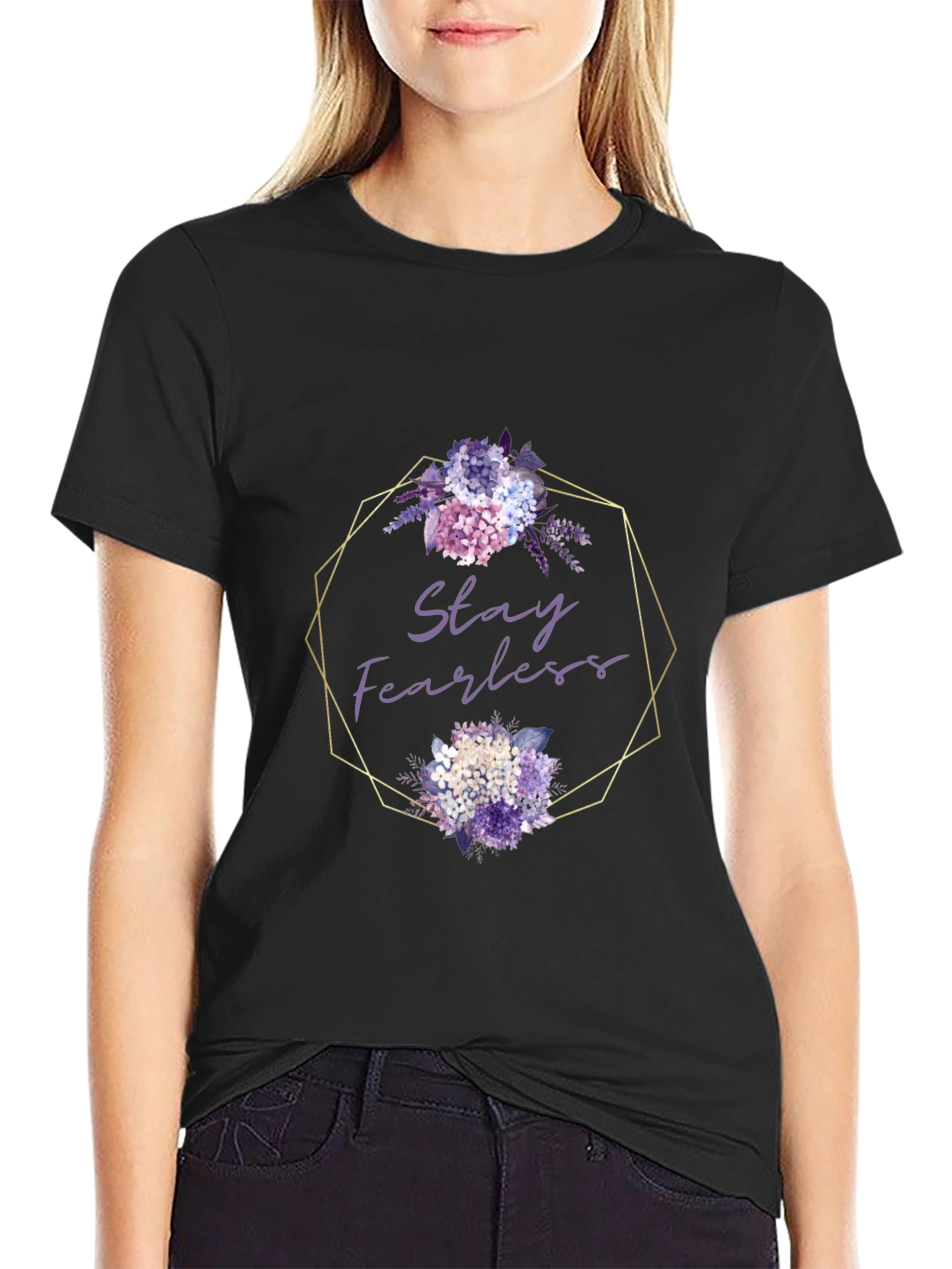 Stay Fearless Floral Graphic Tee