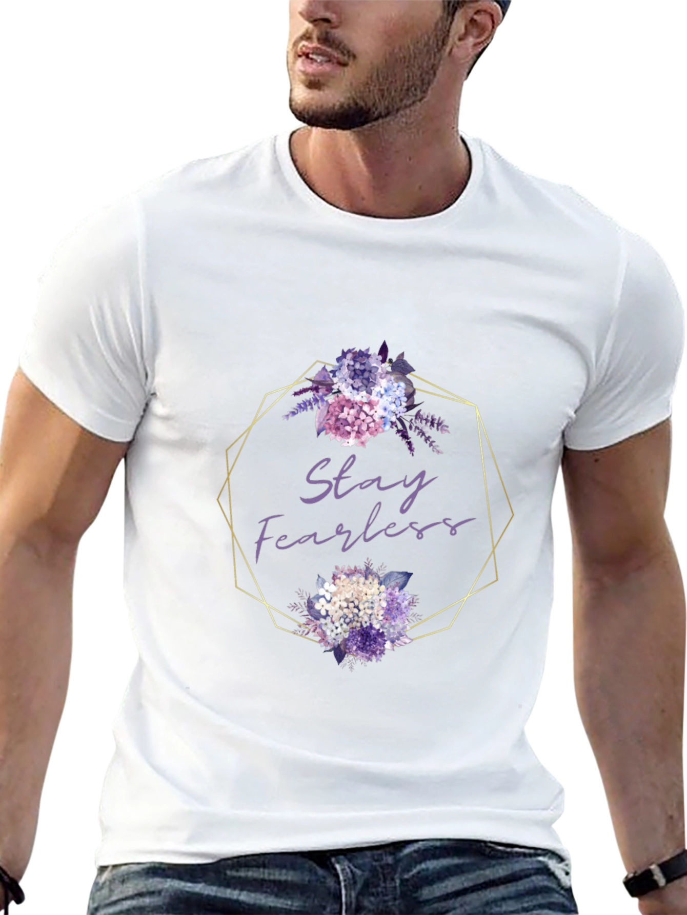 Stay Fearless Floral Graphic Tee
