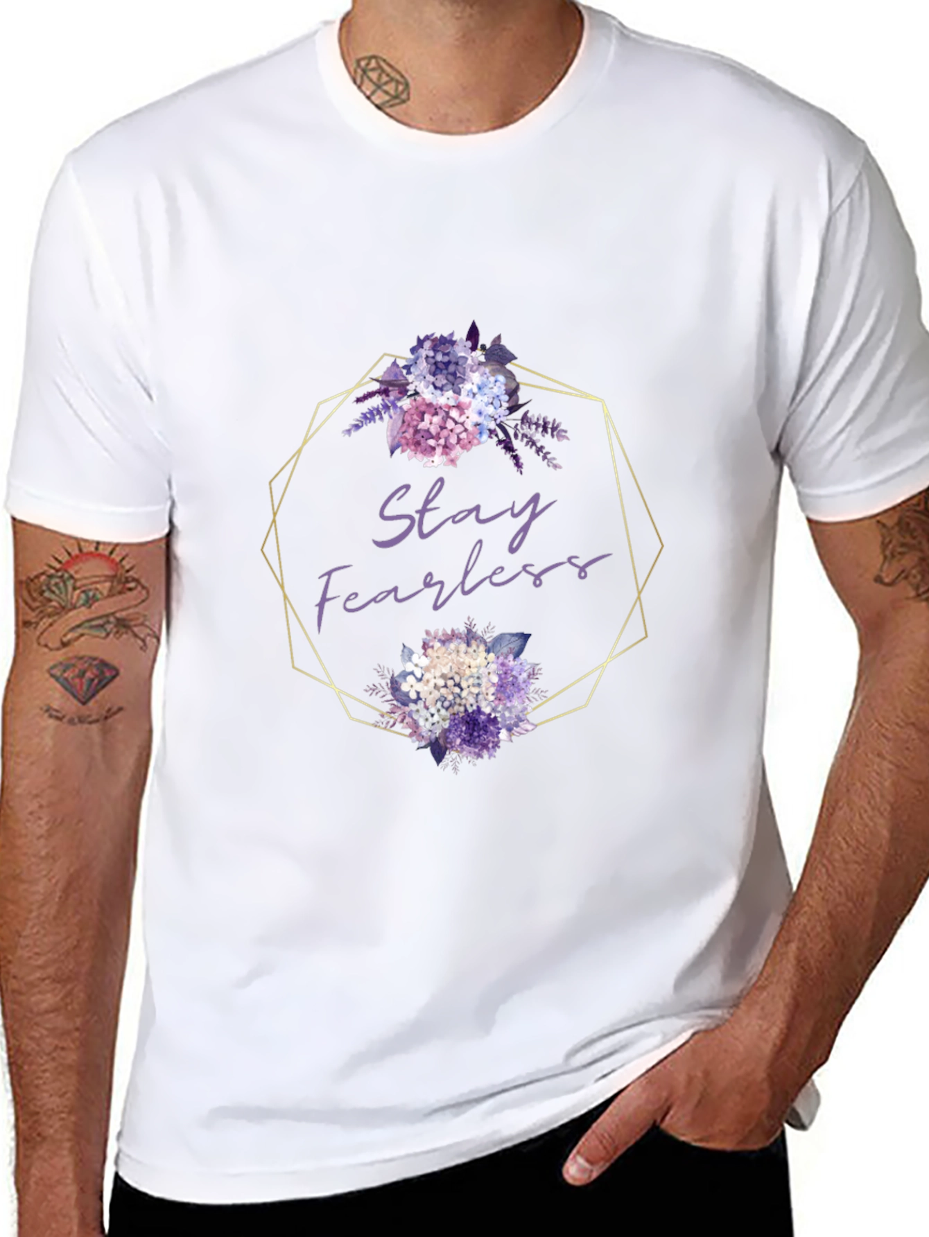 Stay Fearless Floral Graphic Tee