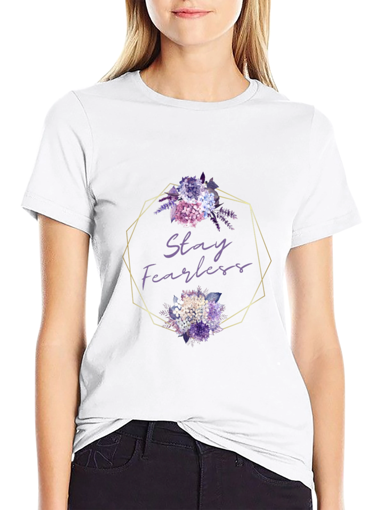 Stay Fearless Floral Graphic Tee