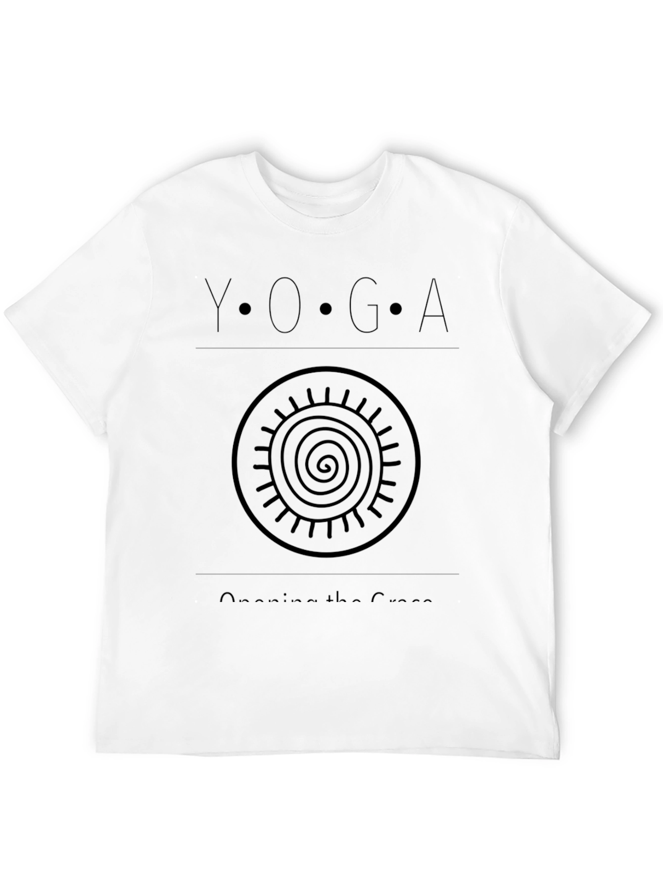 Yoga Opening The Crown Black T-Shirt