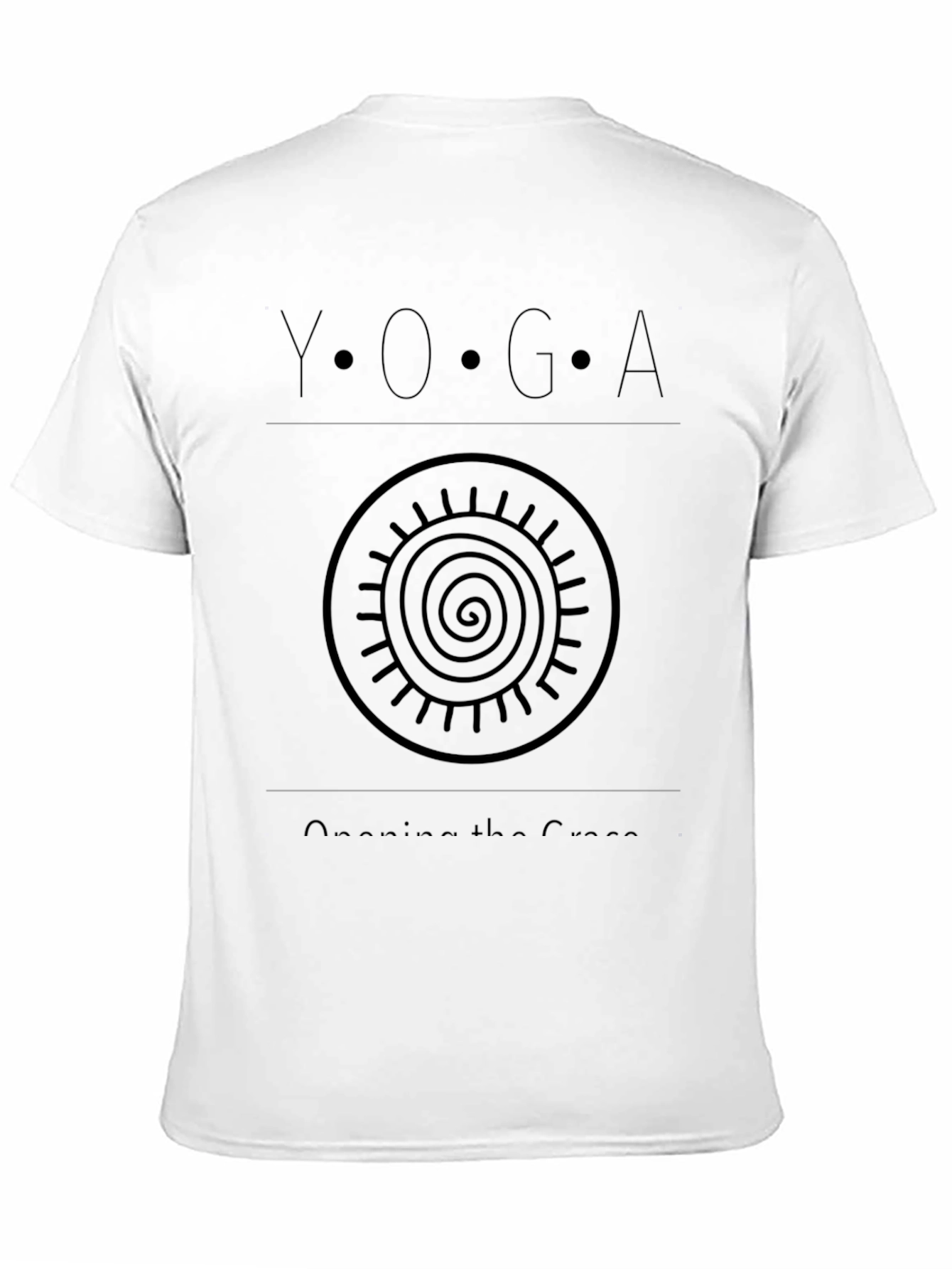 Yoga Opening The Crown Black T-Shirt