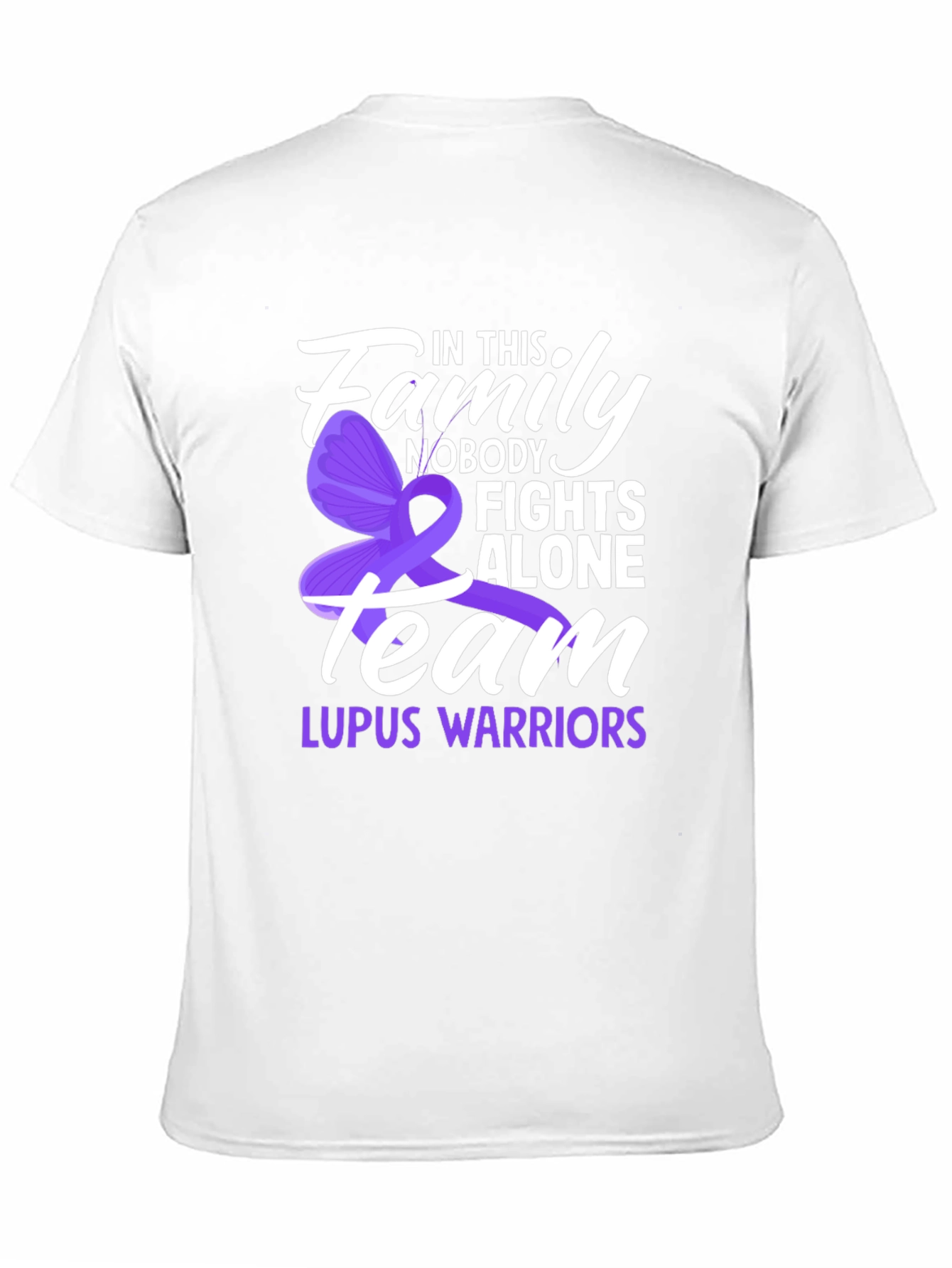Lupus Awareness T-Shirt - Nobody Fights Alone