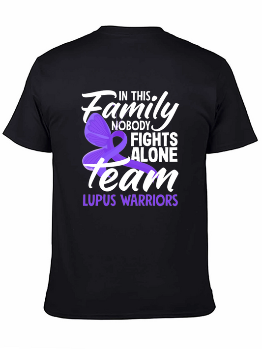 Lupus Awareness T-Shirt - Nobody Fights Alone