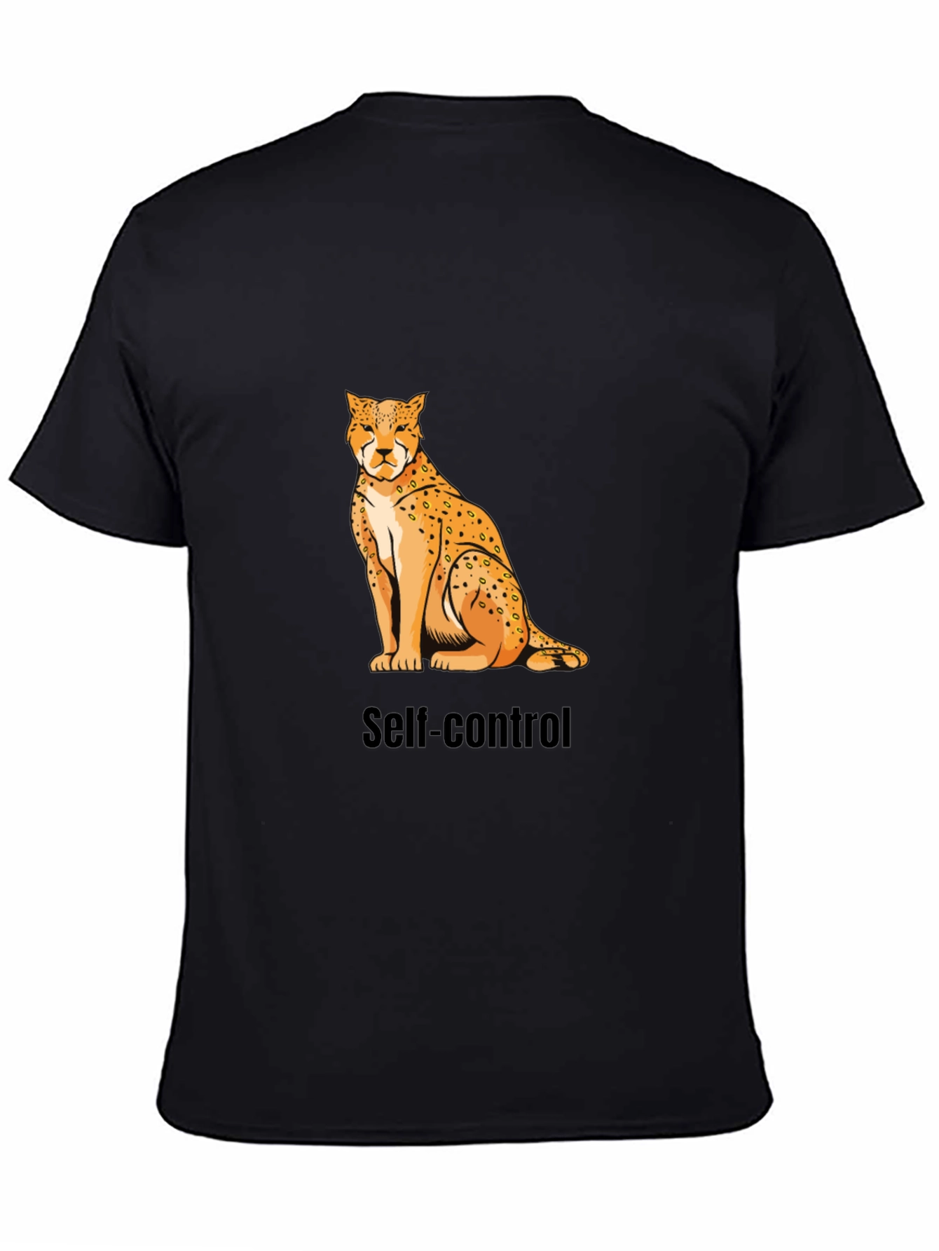 Self-Control Cheetah Graphic T-Shirt - Premium Cotton