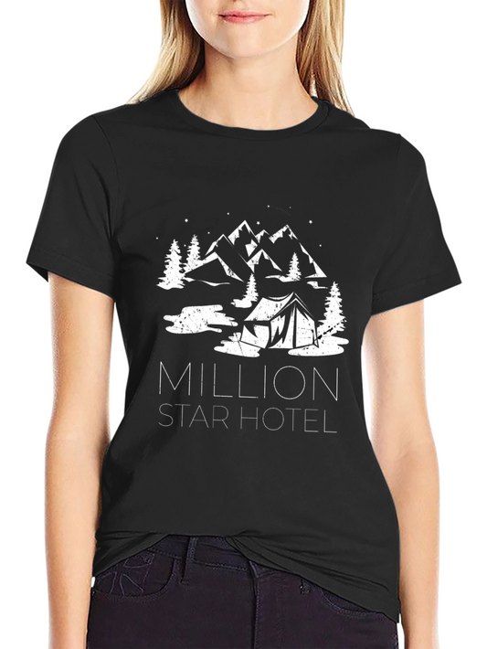 Million Star Hotel Camping Graphic Tee