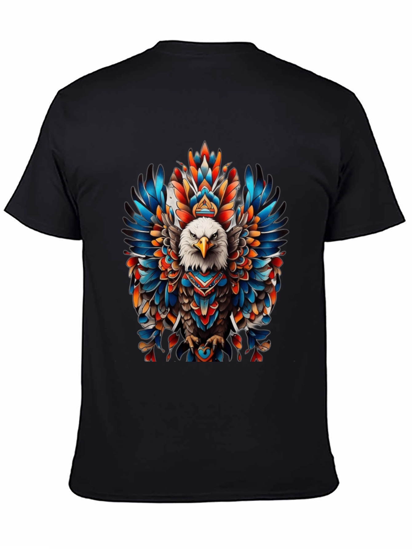 Eagle Feather Graphic Tee - Bold Tribal Design