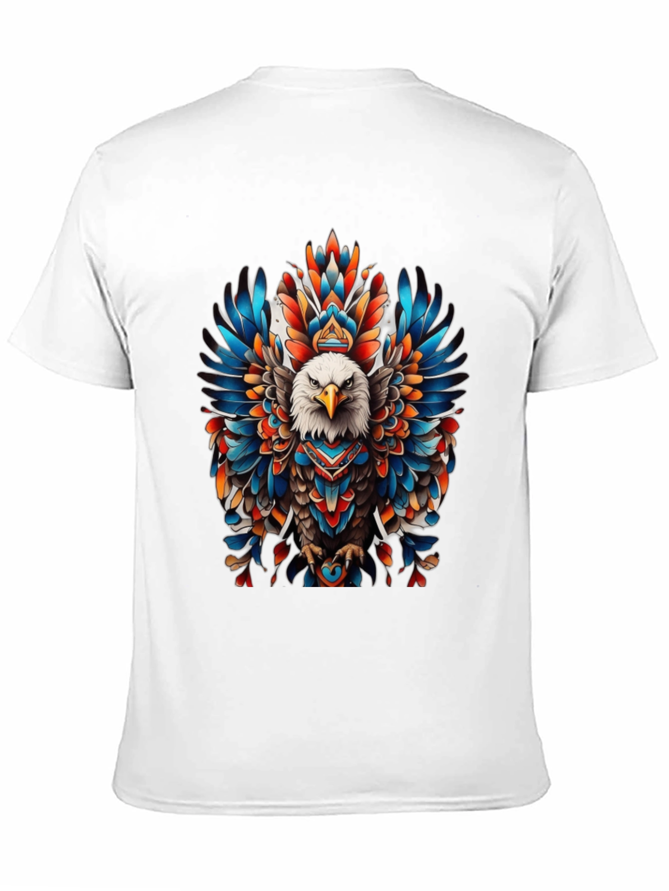 Eagle Feather Graphic Tee - Bold Tribal Design