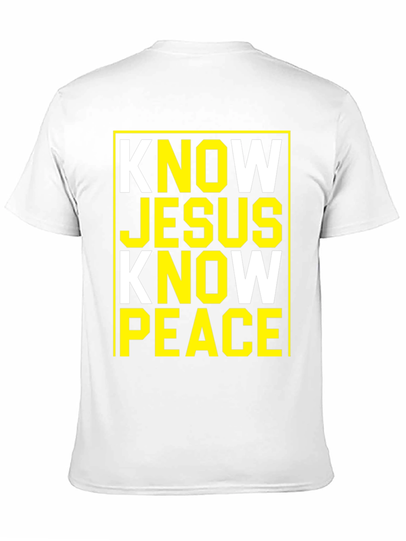 Know Jesus Know Peace Black Graphic Tee
