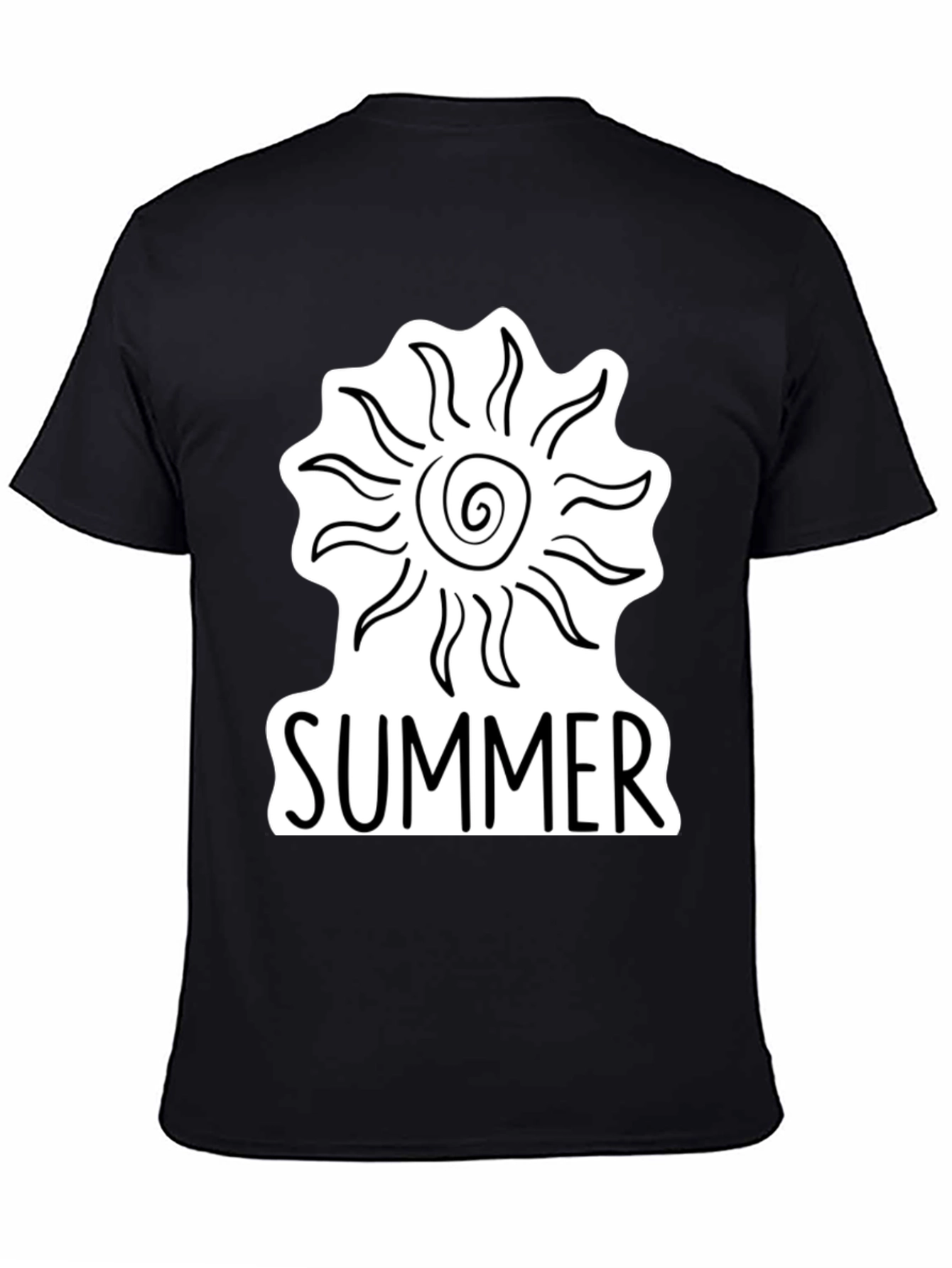 Summer Sun Graphic T-Shirt Stylish Crew Neck Tee