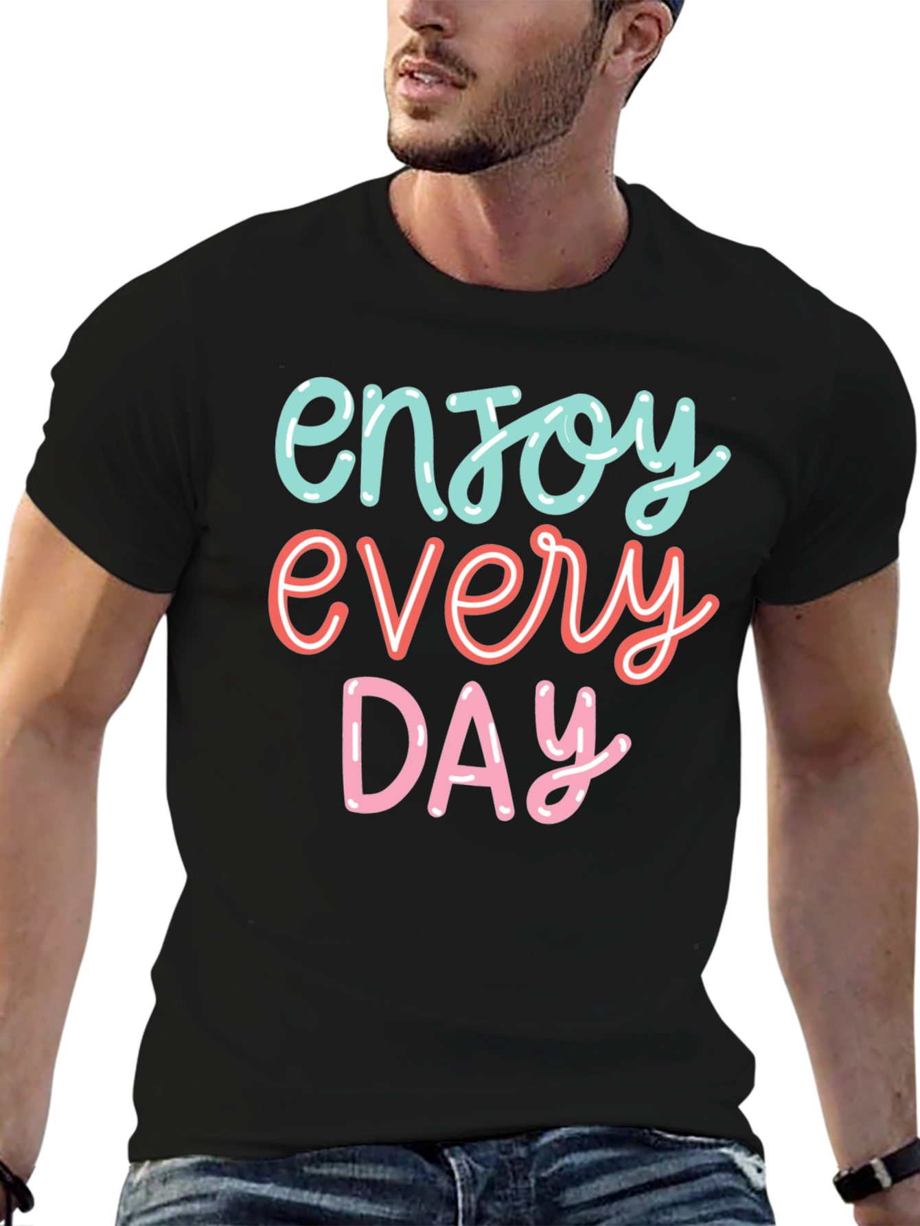 Enjoy Every Day Graphic Tee - Black
