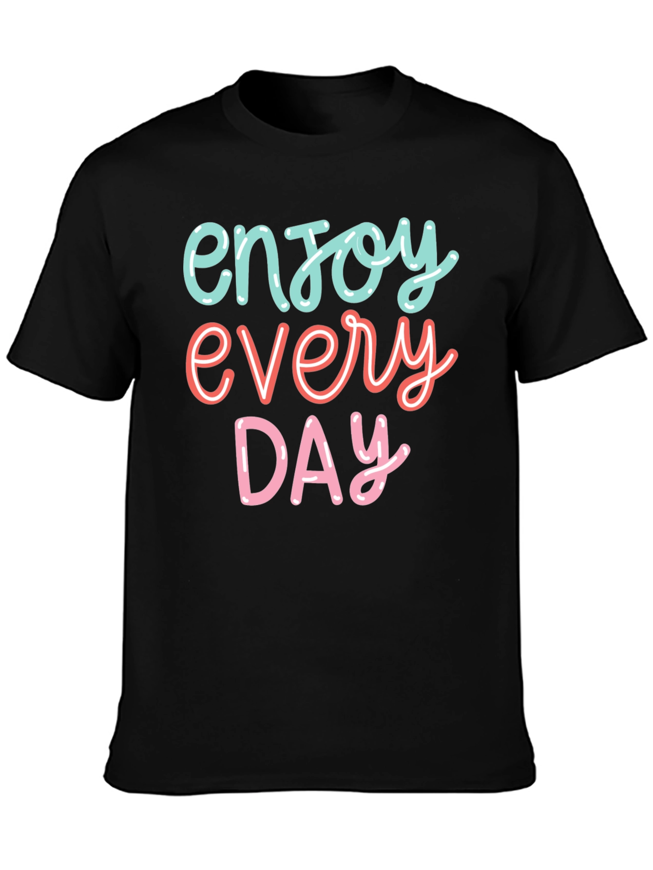 Enjoy Every Day Graphic Tee - Black