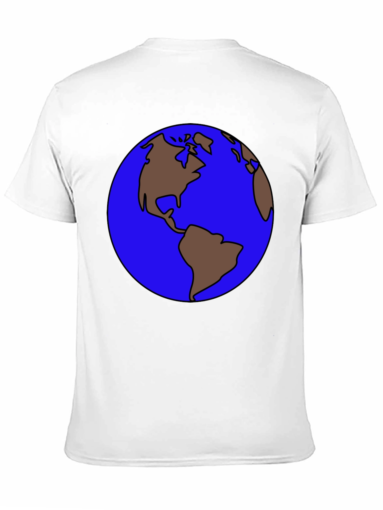 Earth Graphic Tee - Round World Design T-Shirt