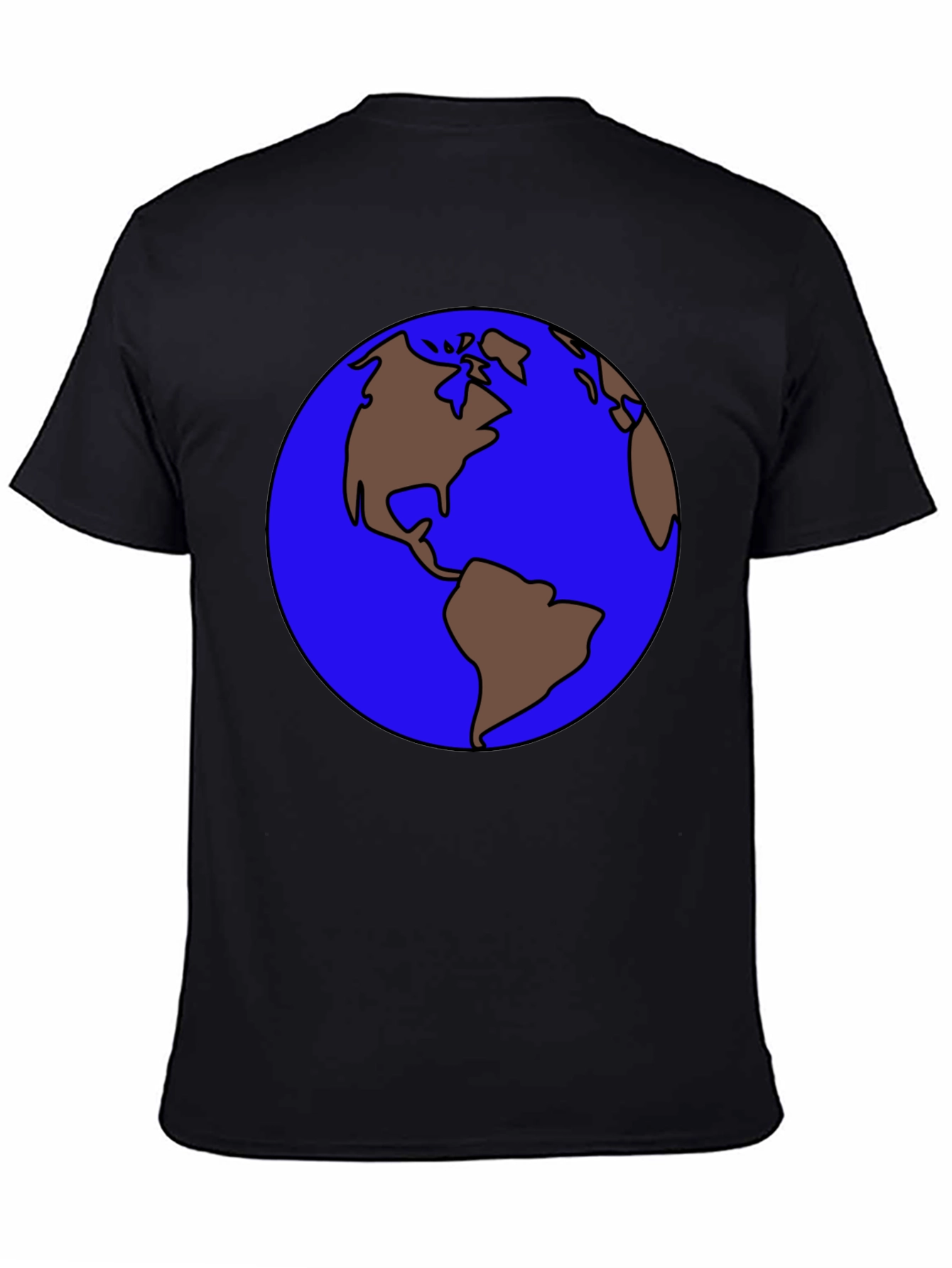 Earth Graphic Tee - Round World Design T-Shirt