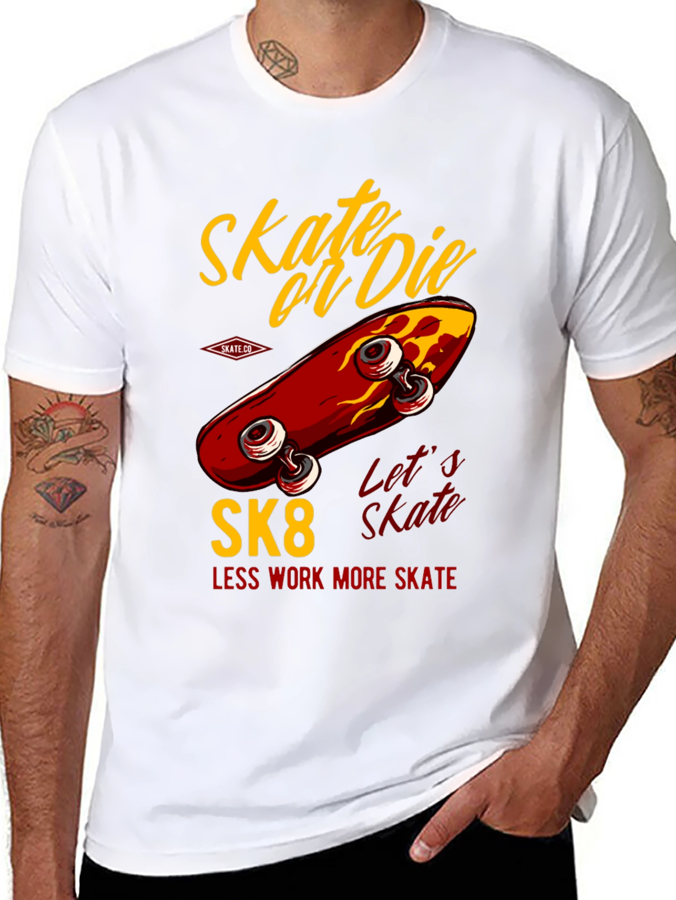 Skate or Die T-Shirt - Retro Skateboard Design