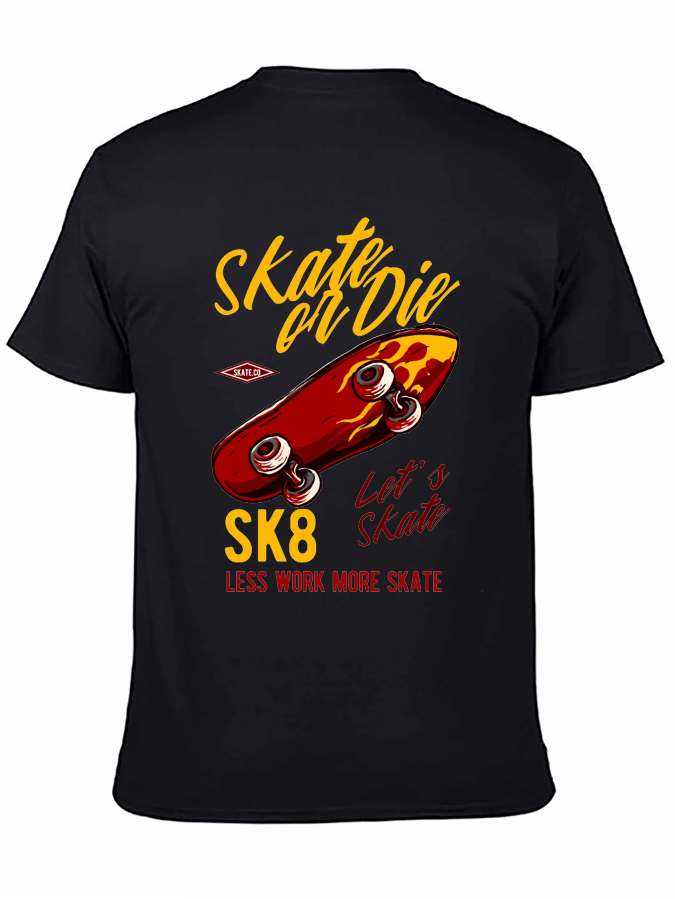 Skate or Die T-Shirt - Retro Skateboard Design