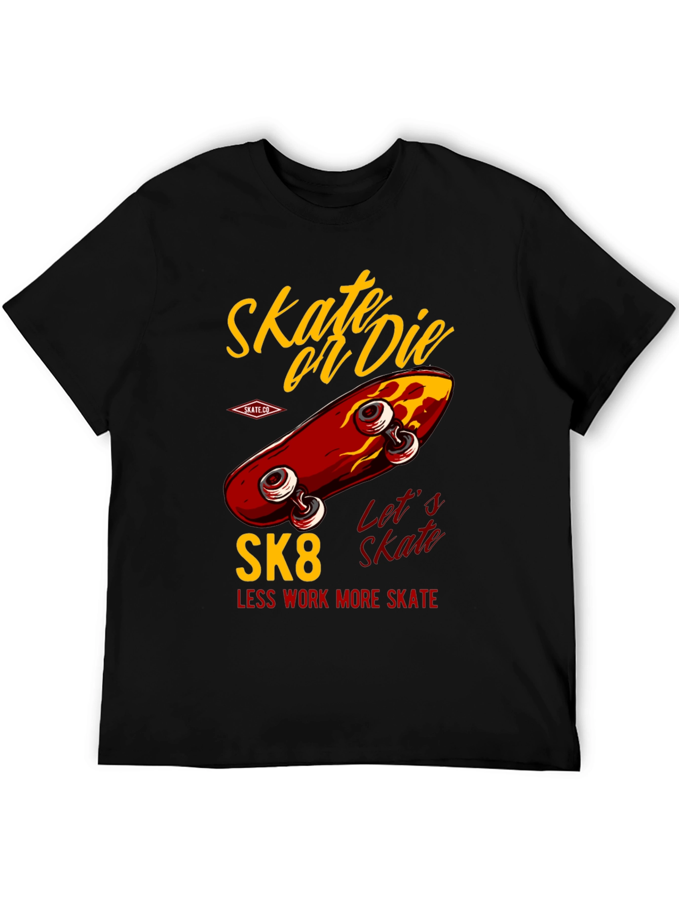 Skate or Die T-Shirt - Retro Skateboard Design