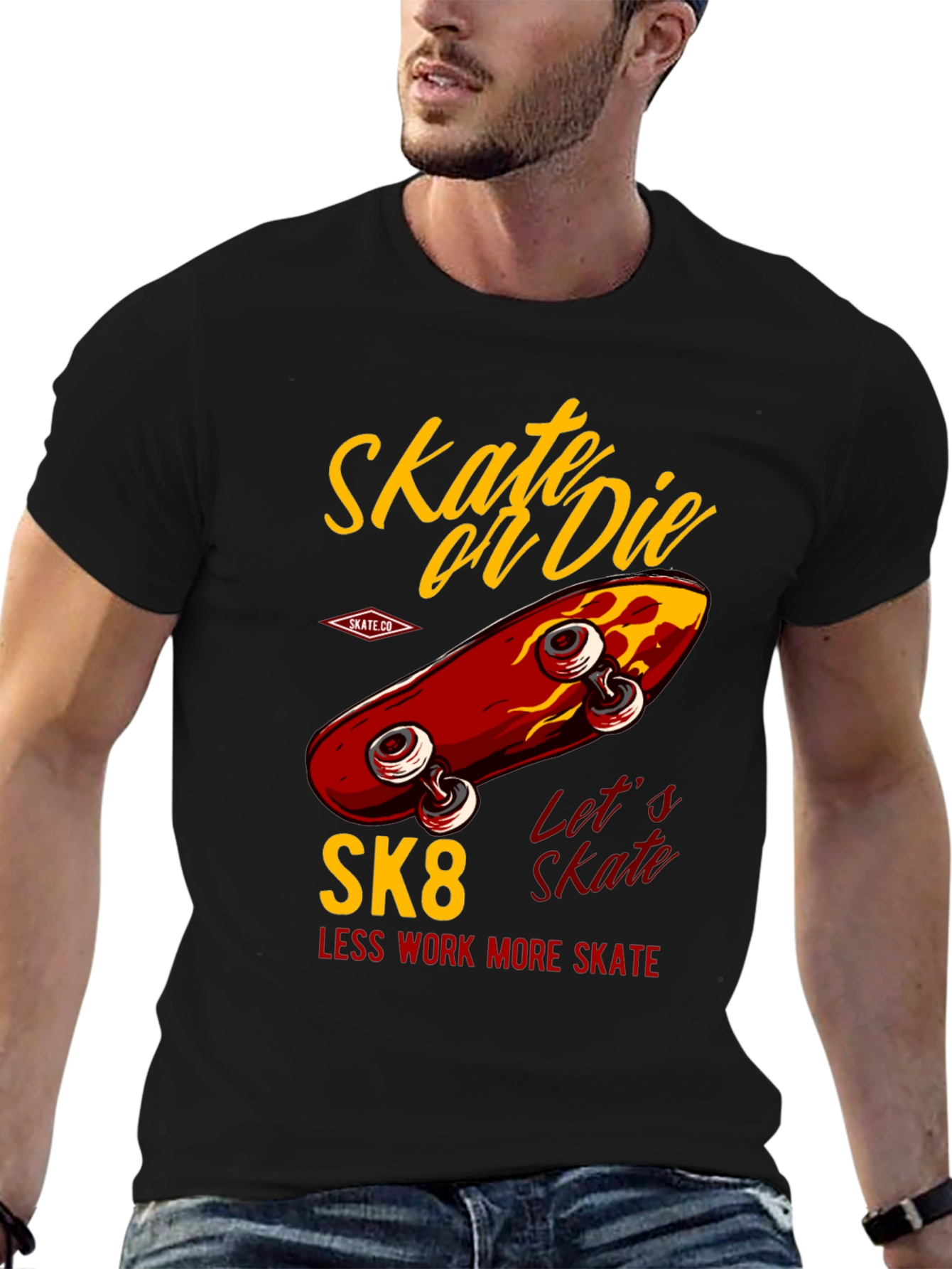 Skate or Die T-Shirt - Retro Skateboard Design