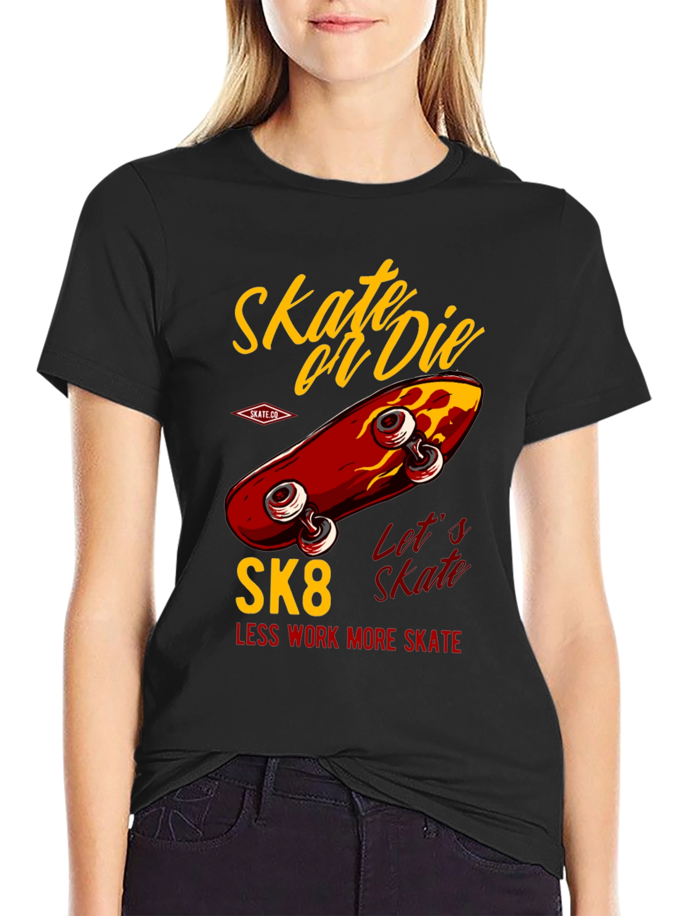 Skate or Die T-Shirt - Retro Skateboard Design
